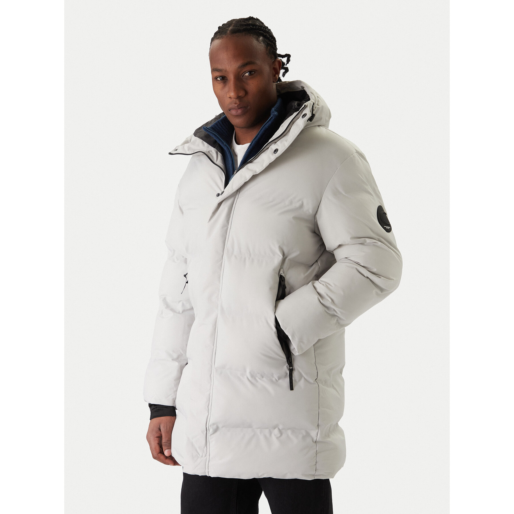 Jack & Jones Kurtka zimowa Fusion 12288983 Szary Relaxed Fit