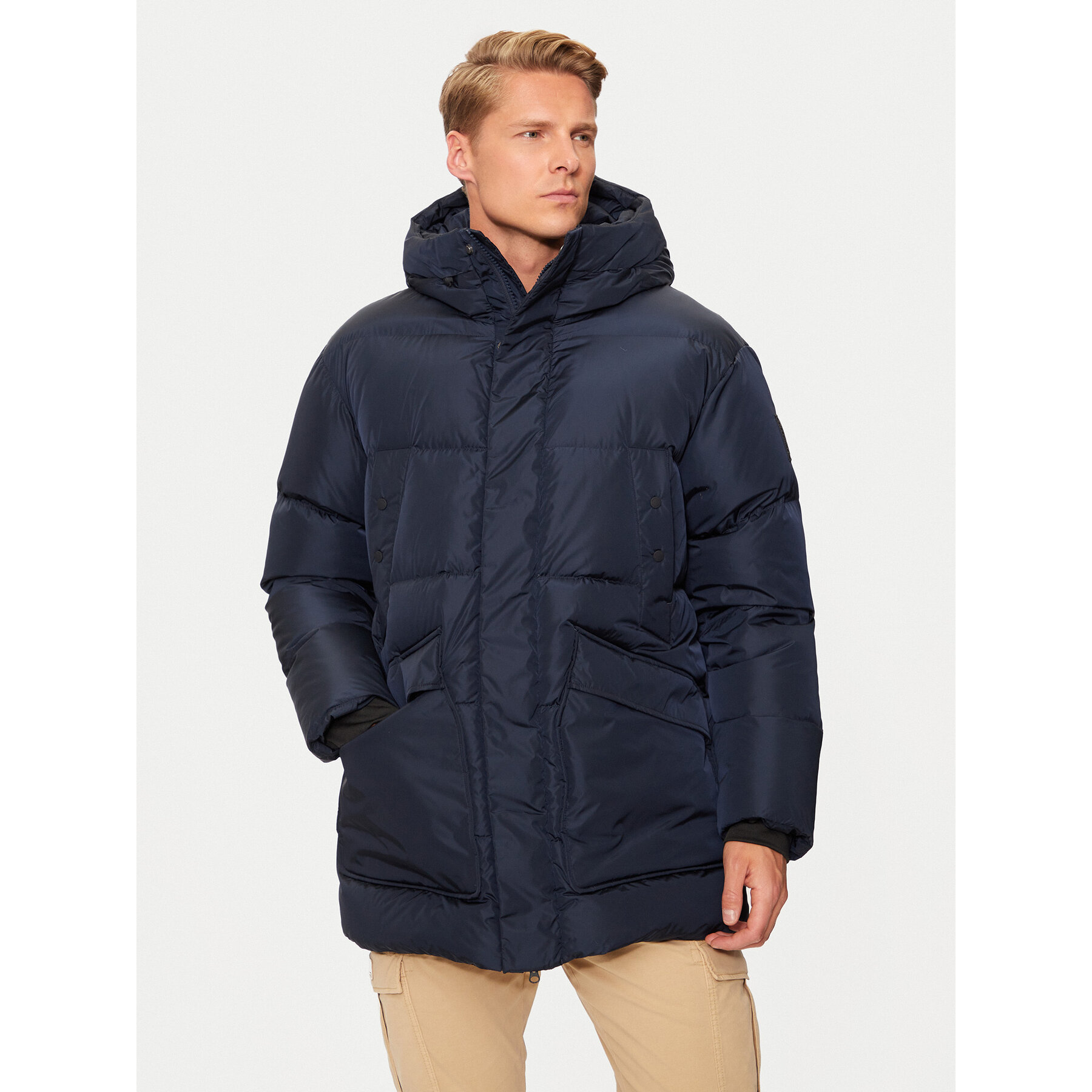 Bomboogie Kurtka puchowa CM8611TTNP4 Granatowy Regular Fit