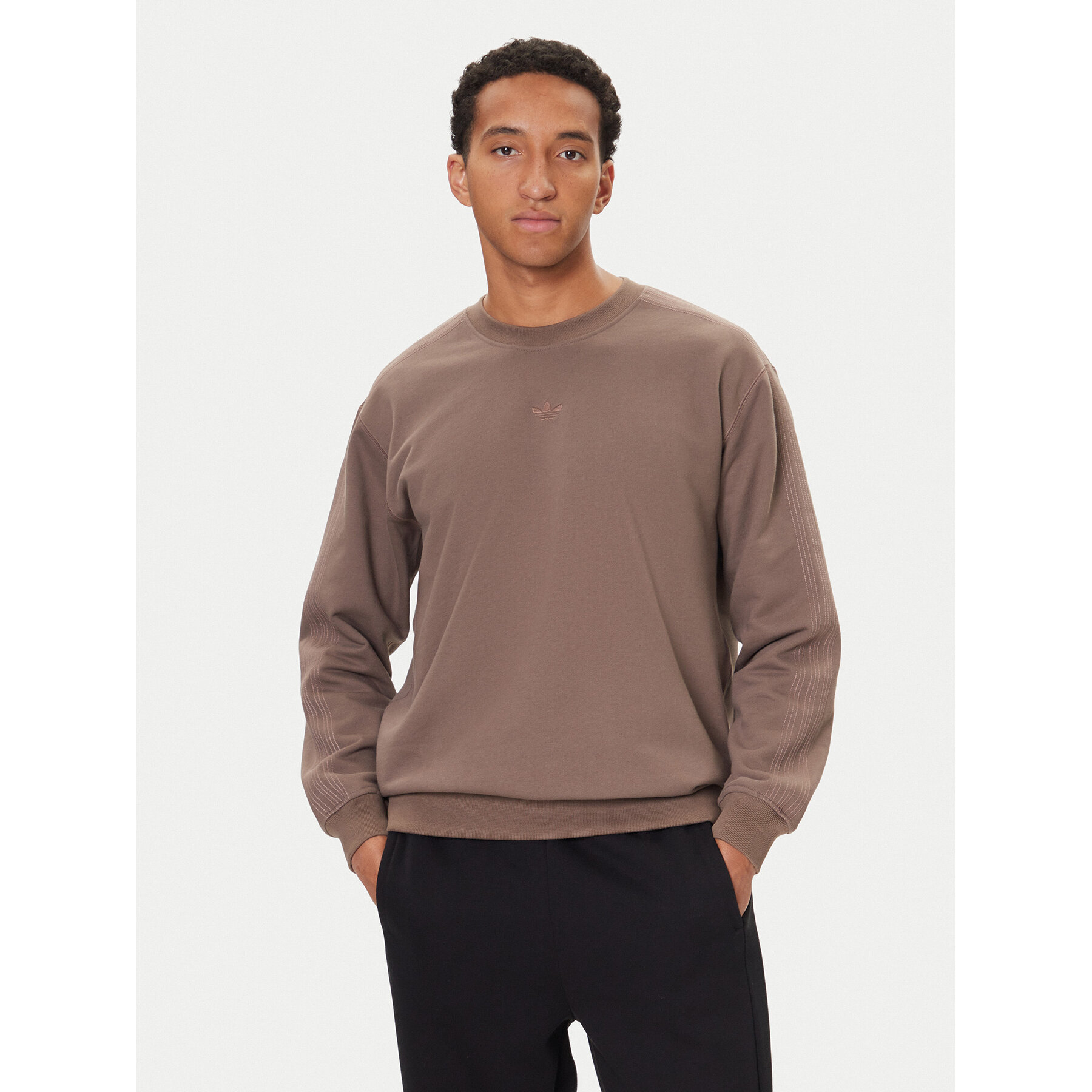 adidas Bluza Premium Essentials JW1058 Brązowy Loose Fit