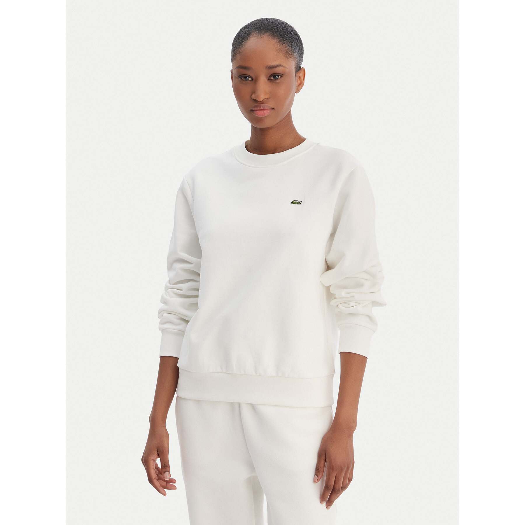 Lacoste Bluza SF5270 Écru Regular Fit