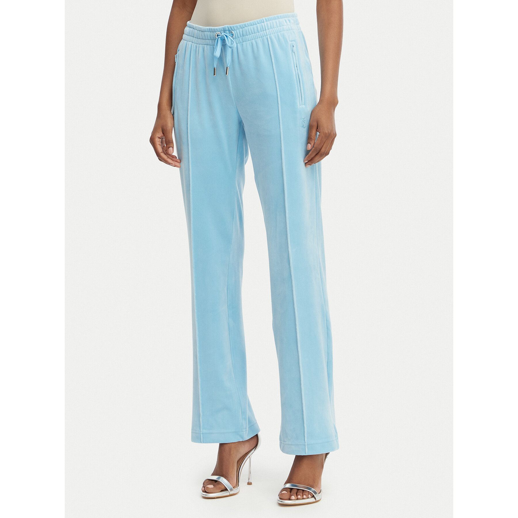 Juicy Couture Spodnie dresowe Tina JCWBJ126327 Błękitny Straight Leg