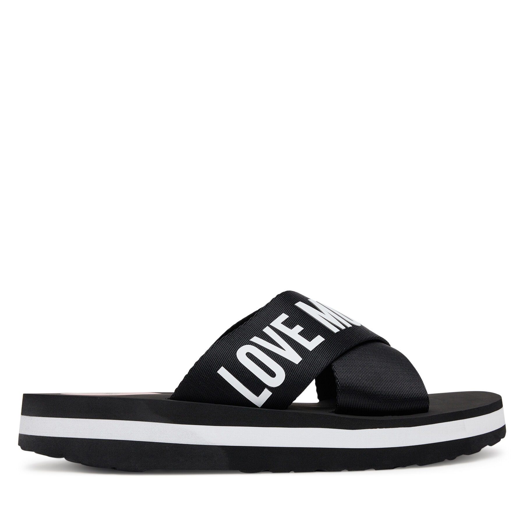 LOVE MOSCHINO Klapki JA28324G0MIX3000 Czarny