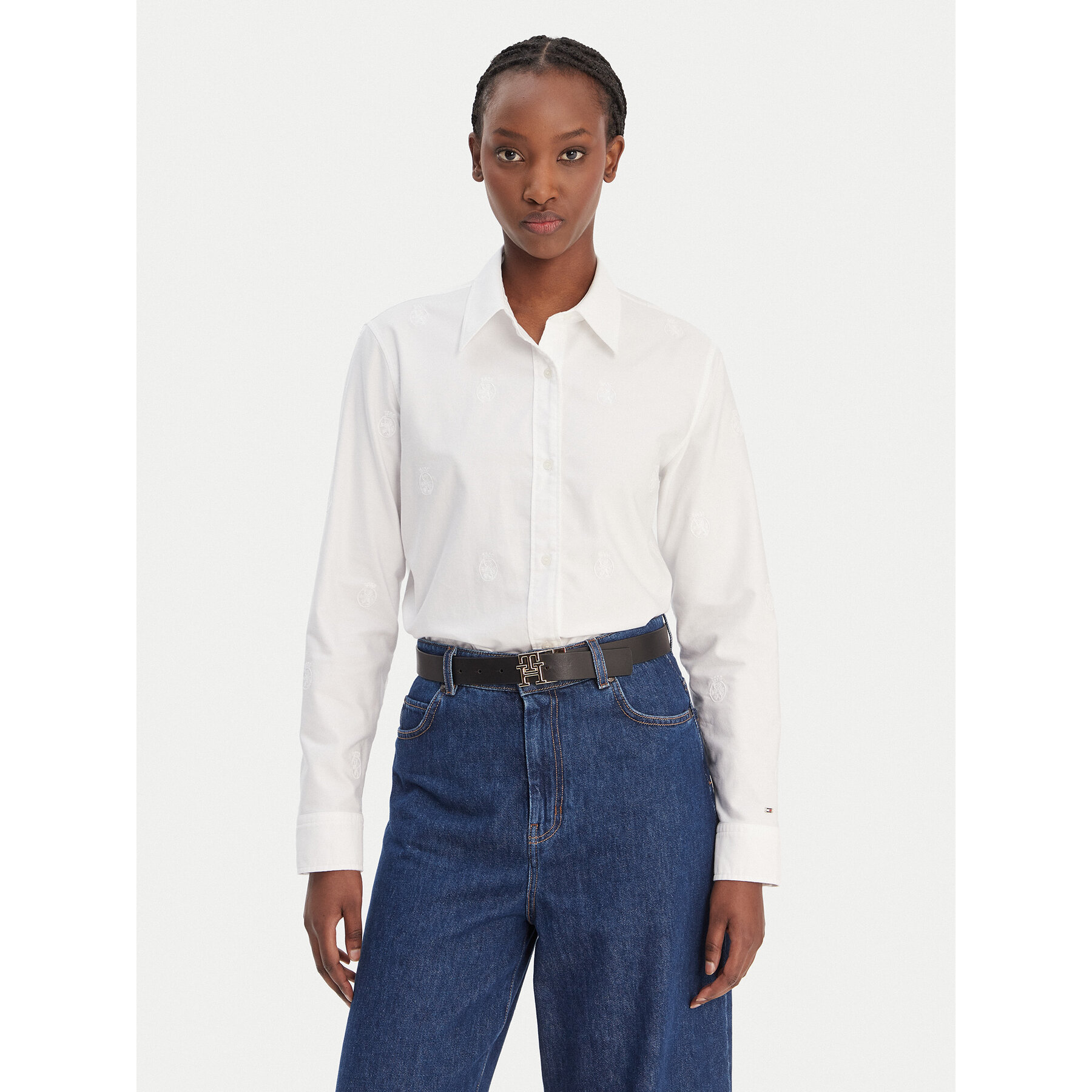 Tommy Hilfiger Koszula WW0WW49386 Biały Relaxed Fit