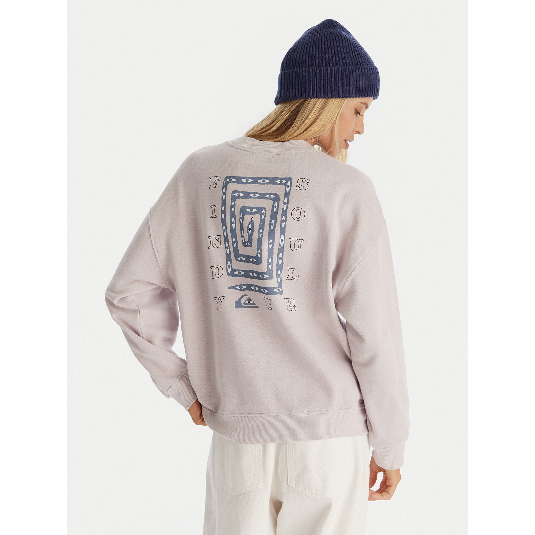 Quiksilver Bluza EQWFT03188 Fioletowy Oversize