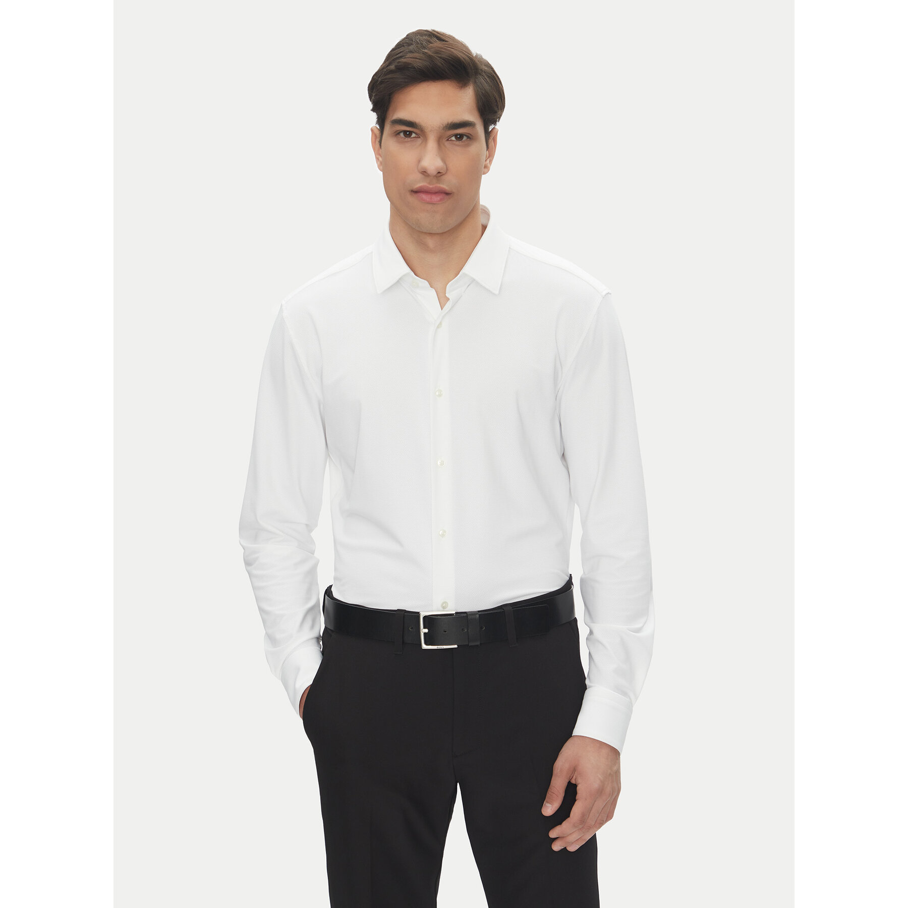 BOSS Koszula P-Hank 50539398 Biały Slim Fit