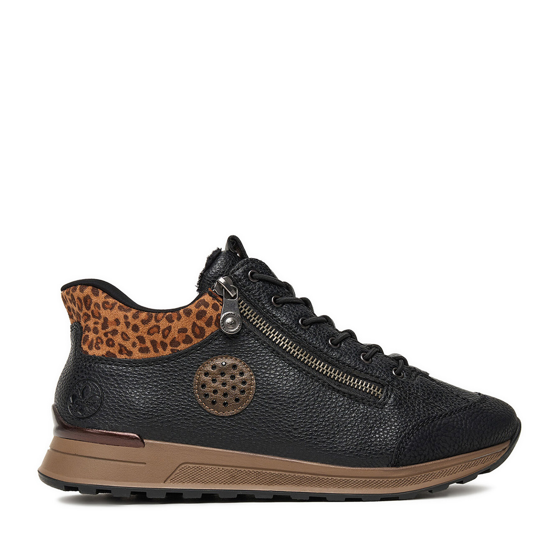 Rieker Sneakersy N1457-00 Czarny