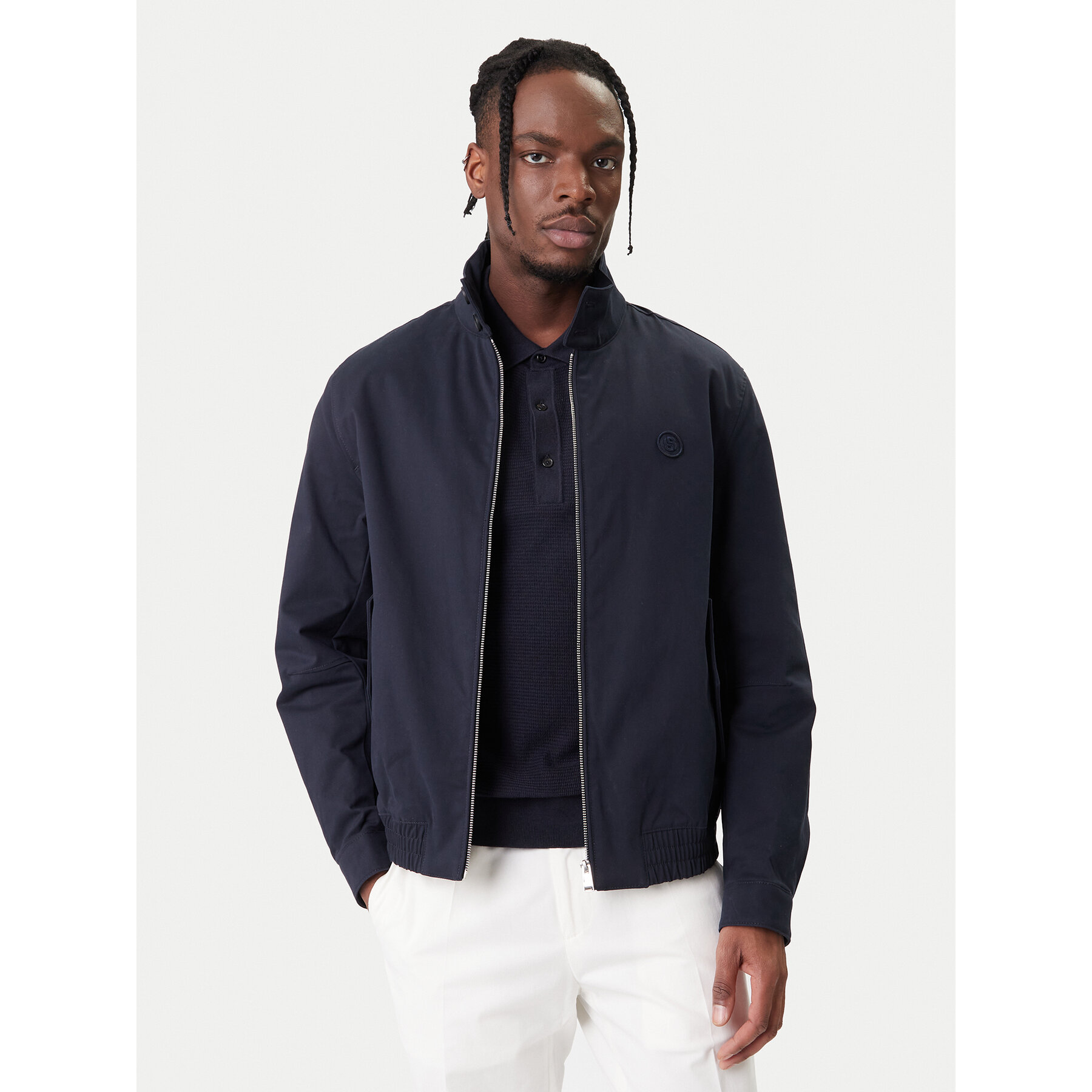 BOSS Kurtka przejściowa H-Coiner 50560144 Granatowy Regular Fit