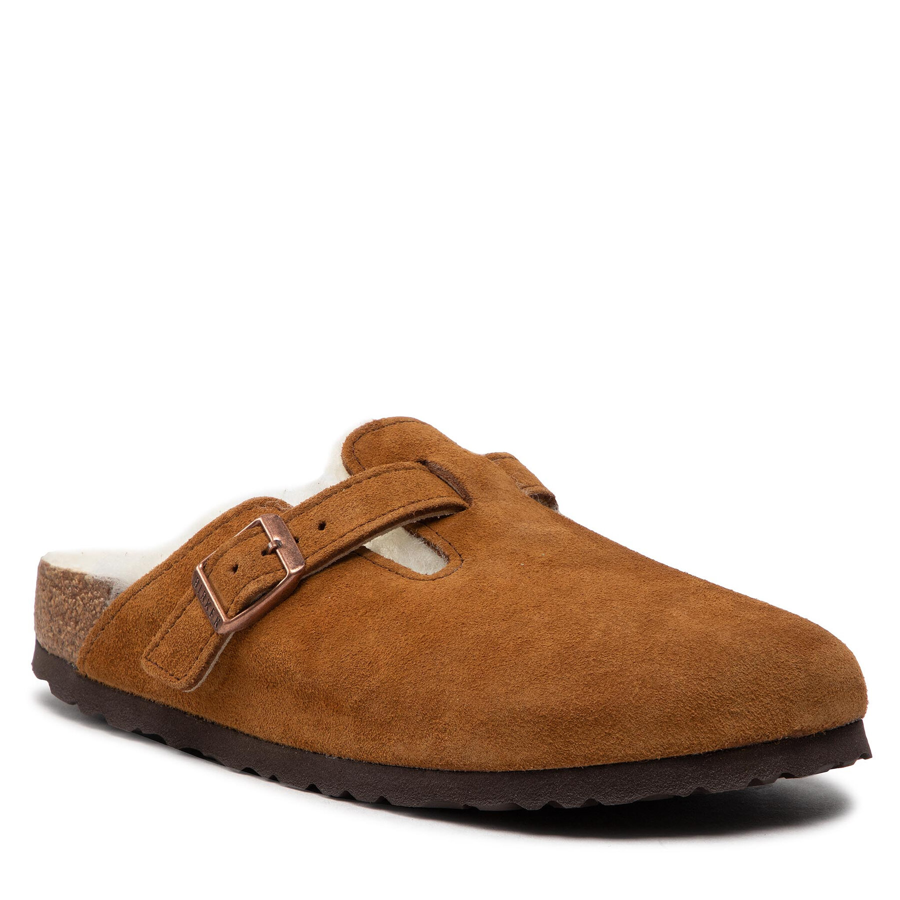 Birkenstock Klapki Boston Vl/Sheraling 1001141 Brązowy
