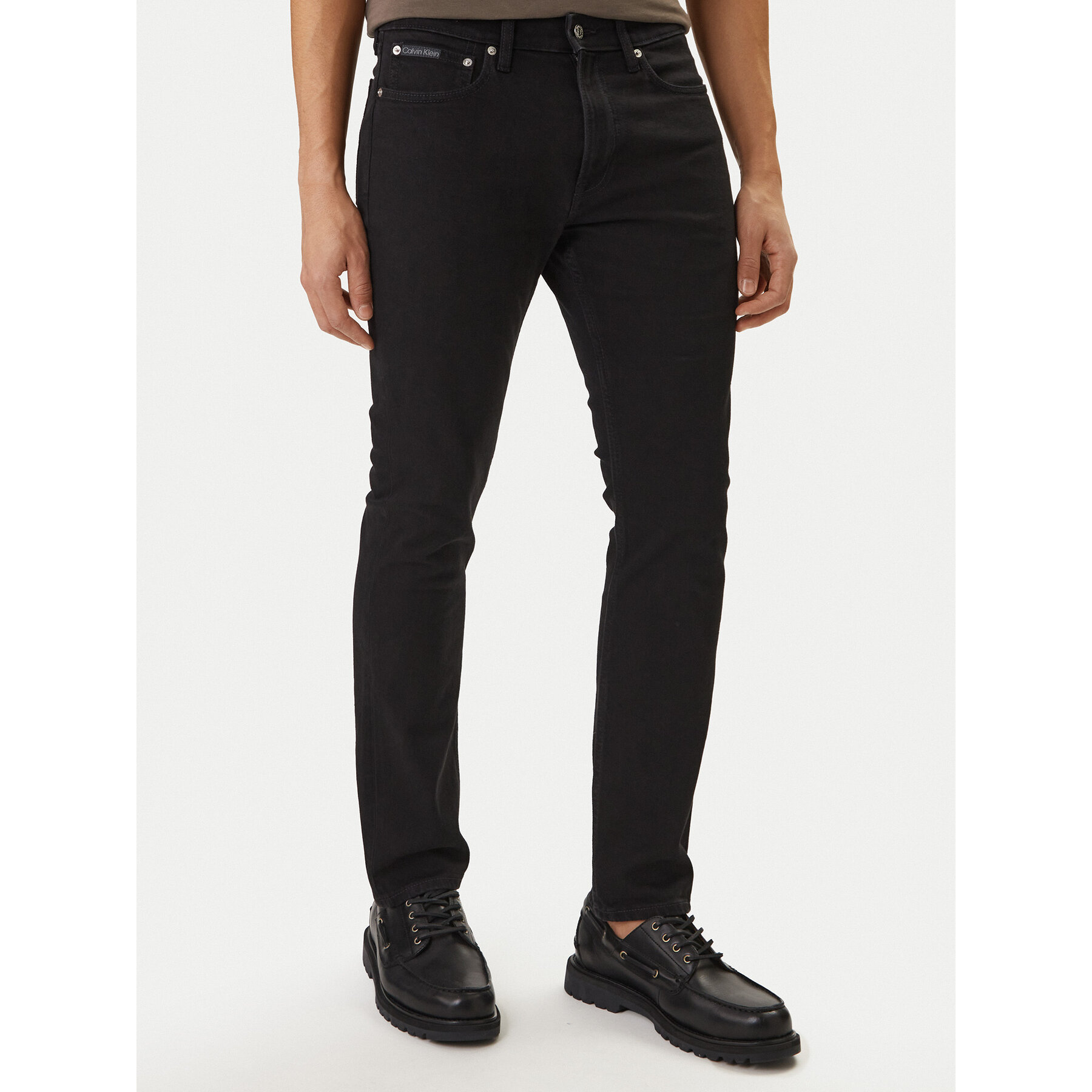 Calvin Klein Jeans Jeansy LV04RF925G Czarny Slim Fit