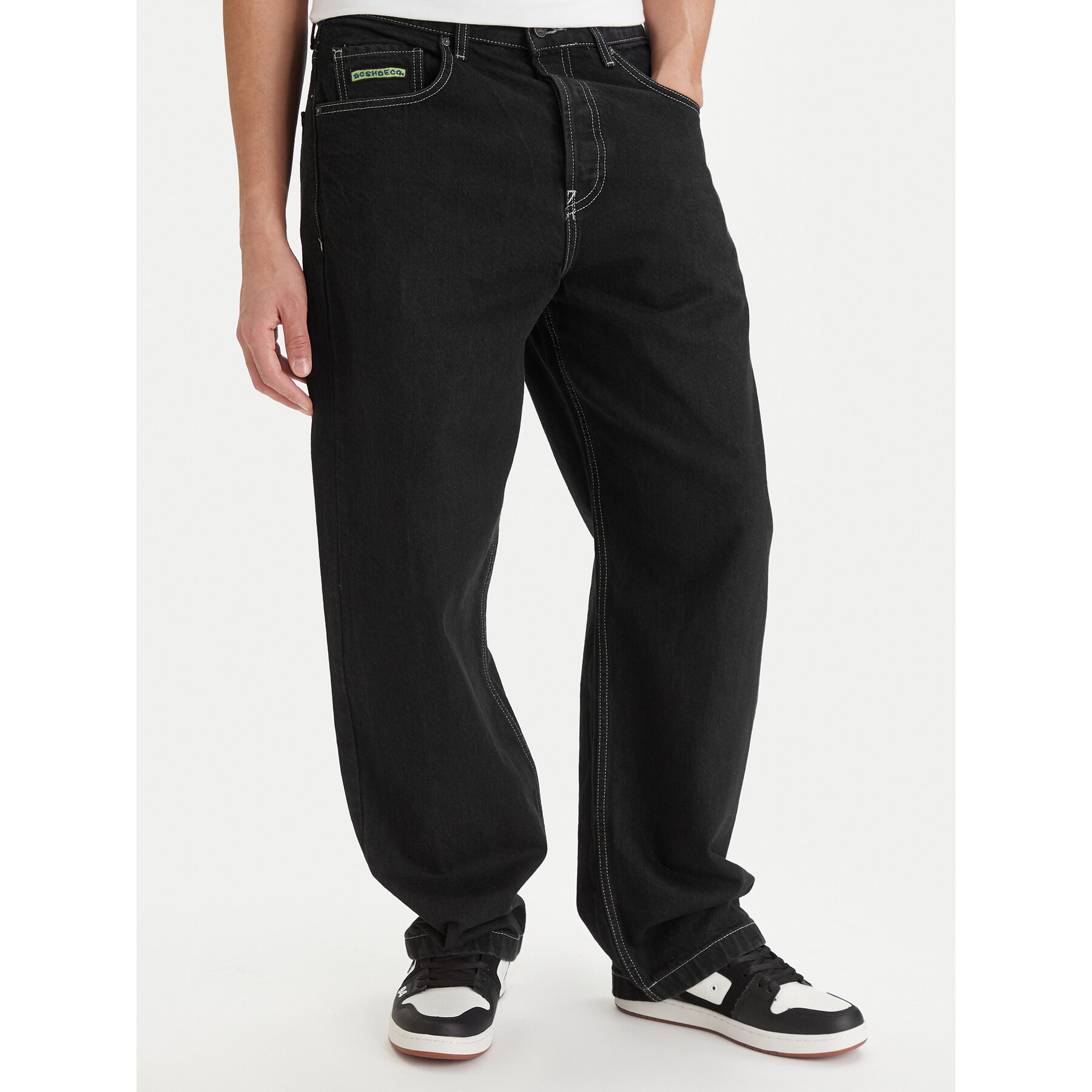 DC Shoes Jeansy EDYDP03435 Czarny Baggy Fit