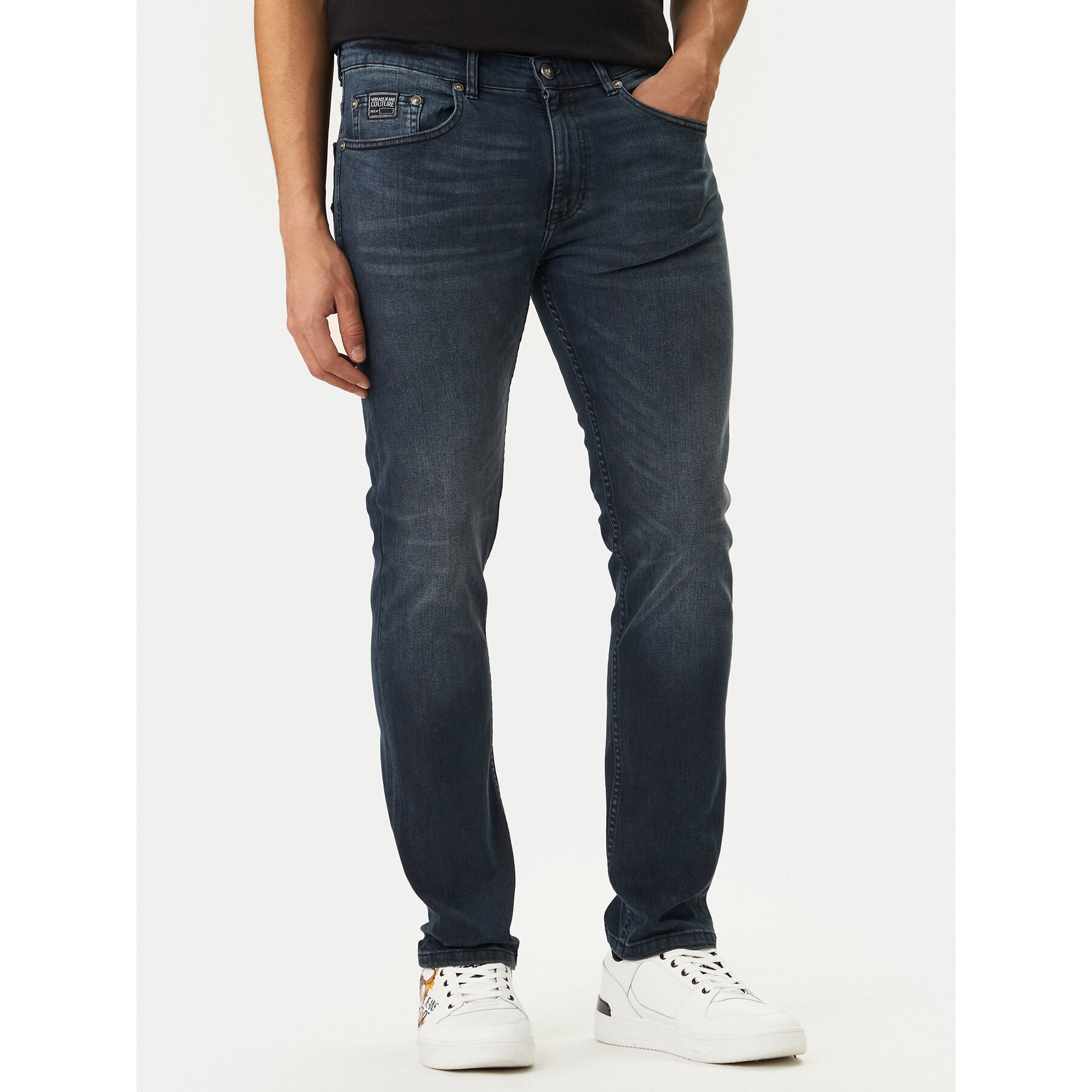 Versace Jeans Couture Jeansy 80GAB5S0 CDWAB Granatowy Slim Fit