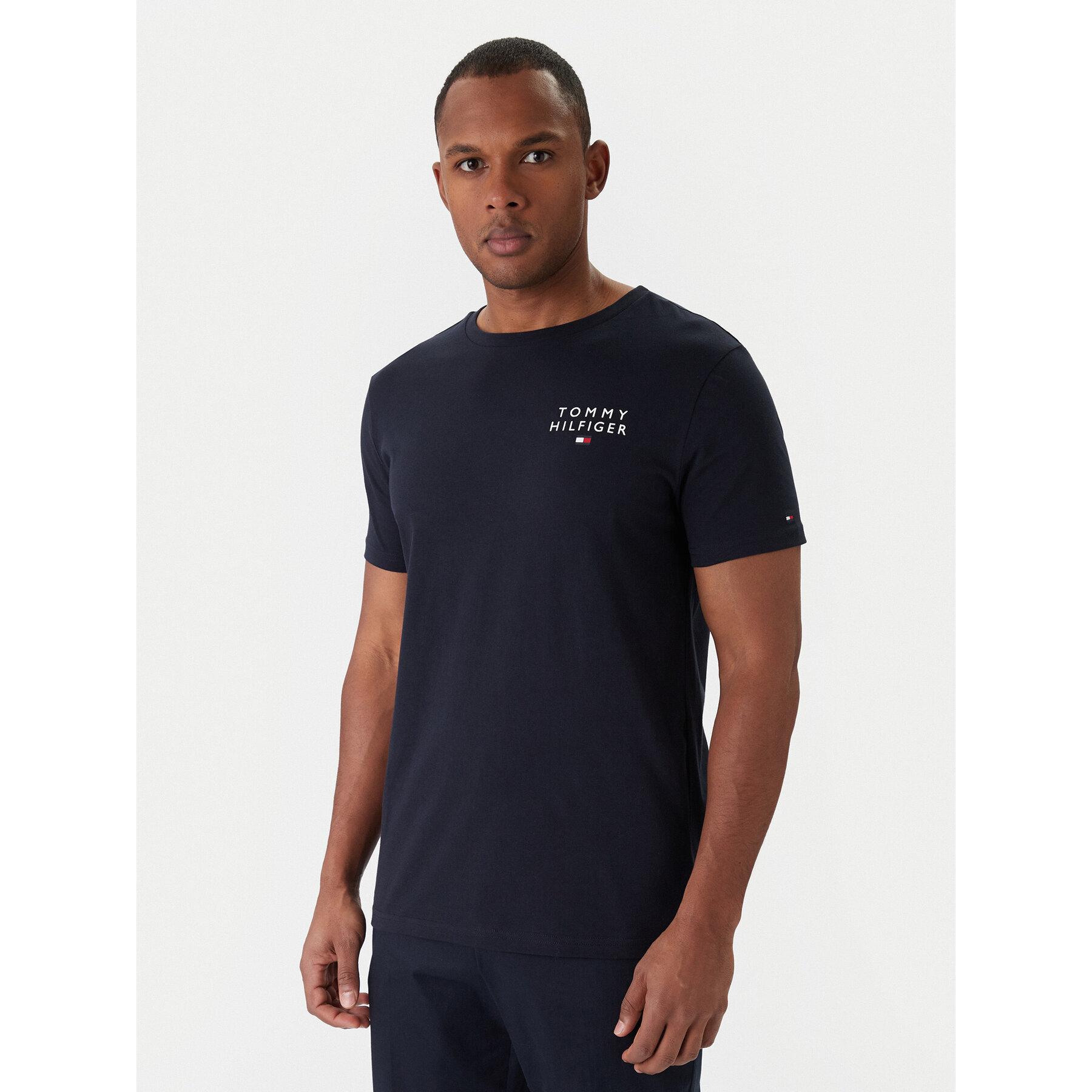 Tommy Hilfiger T-Shirt UM0UM02916 Granatowy Regular Fit