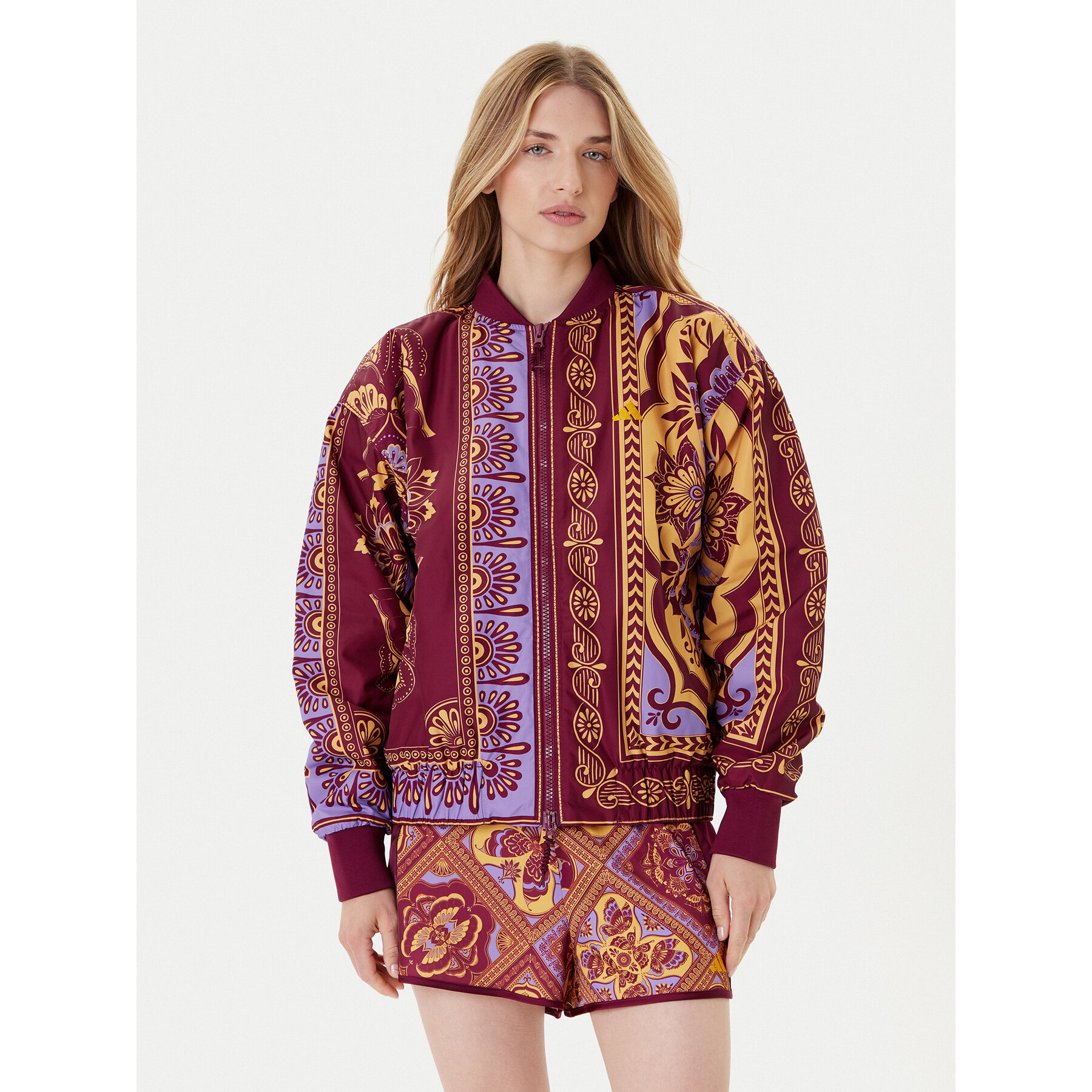 adidas Kurtka przejściowa Farm Varsity JL8621 Kolorowy Oversize