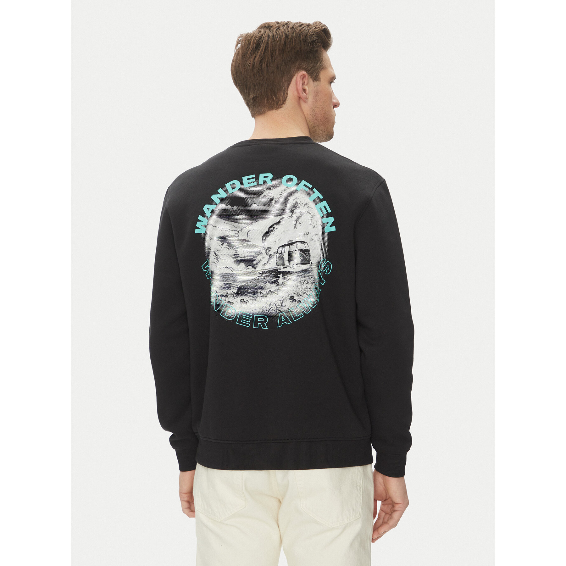 Hunter Bluza May HARM0058251 Czarny Relaxed Fit