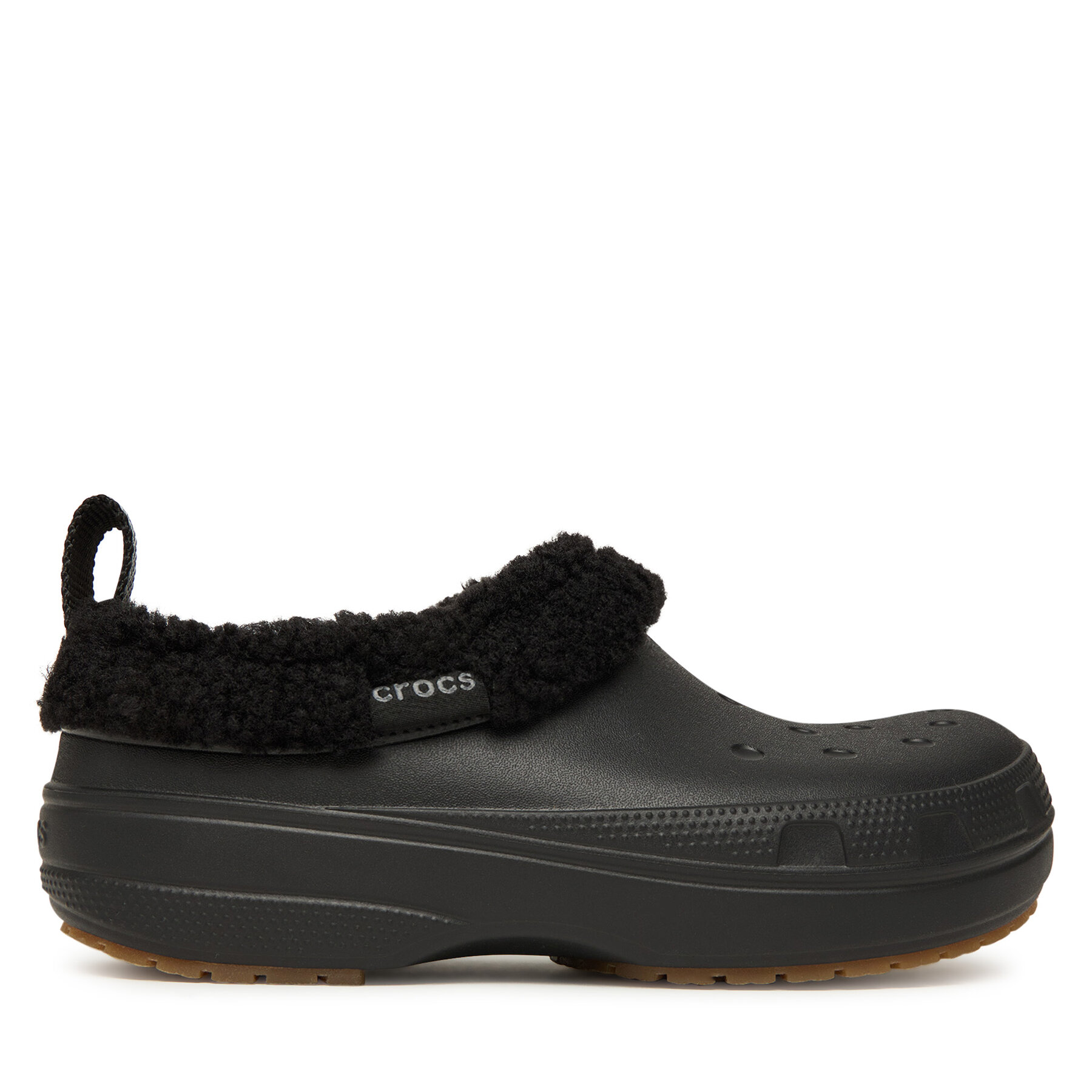 Crocs Klapki Classic Lined Shorty 211380 Czarny