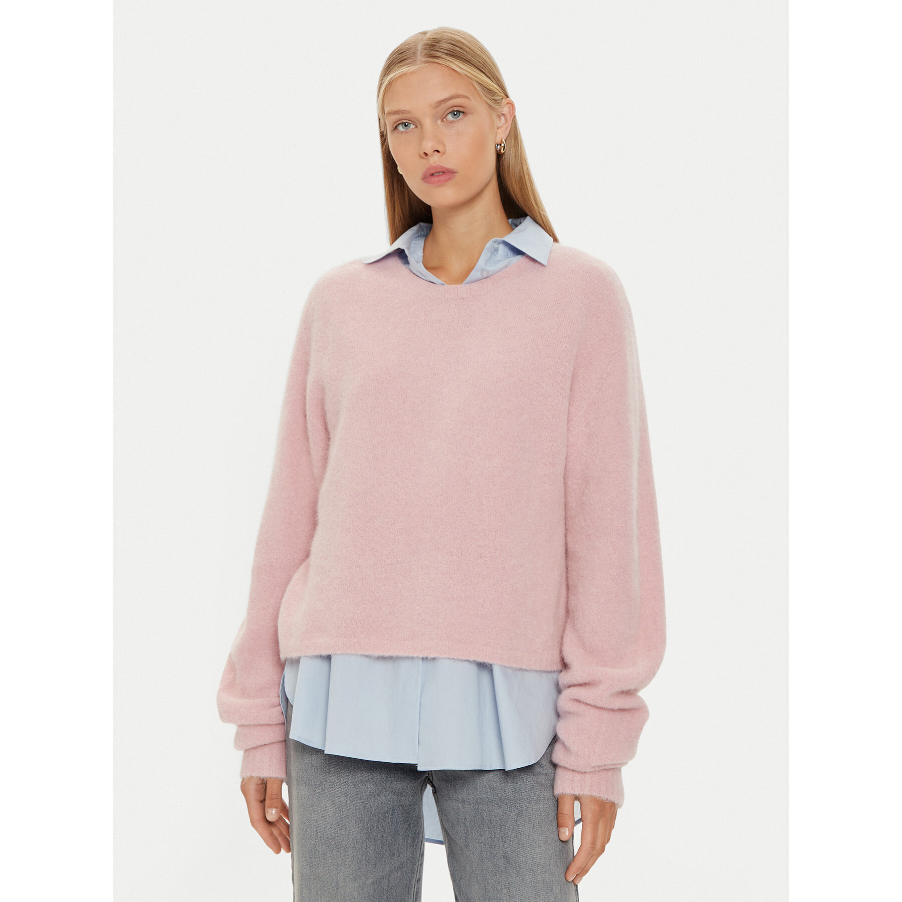 Marella Sweter Ovidio 2423366202 Różowy Regular Fit