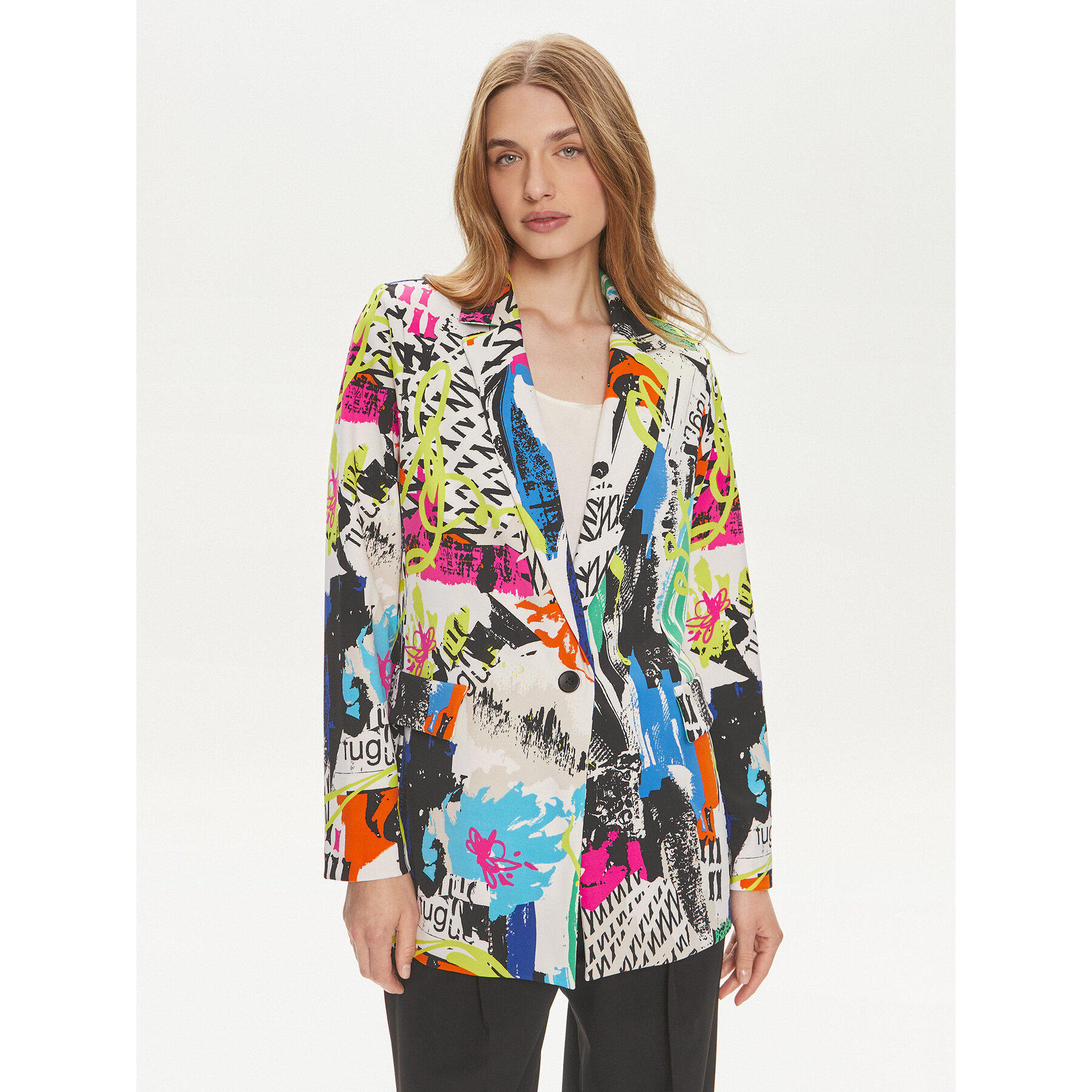 Joseph Ribkoff Marynarka 241302 Kolorowy Relaxed Fit