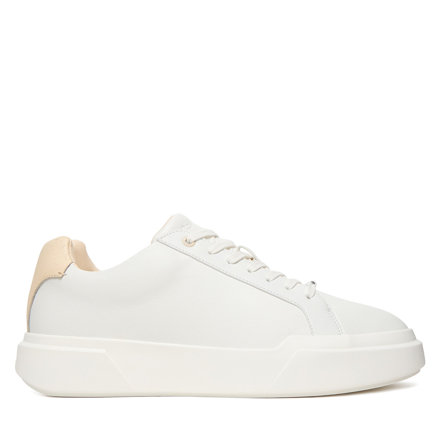 Calvin Klein Sneakersy Chunky Cupsole Laceup Clean Lth HM0HM02239 Biały
