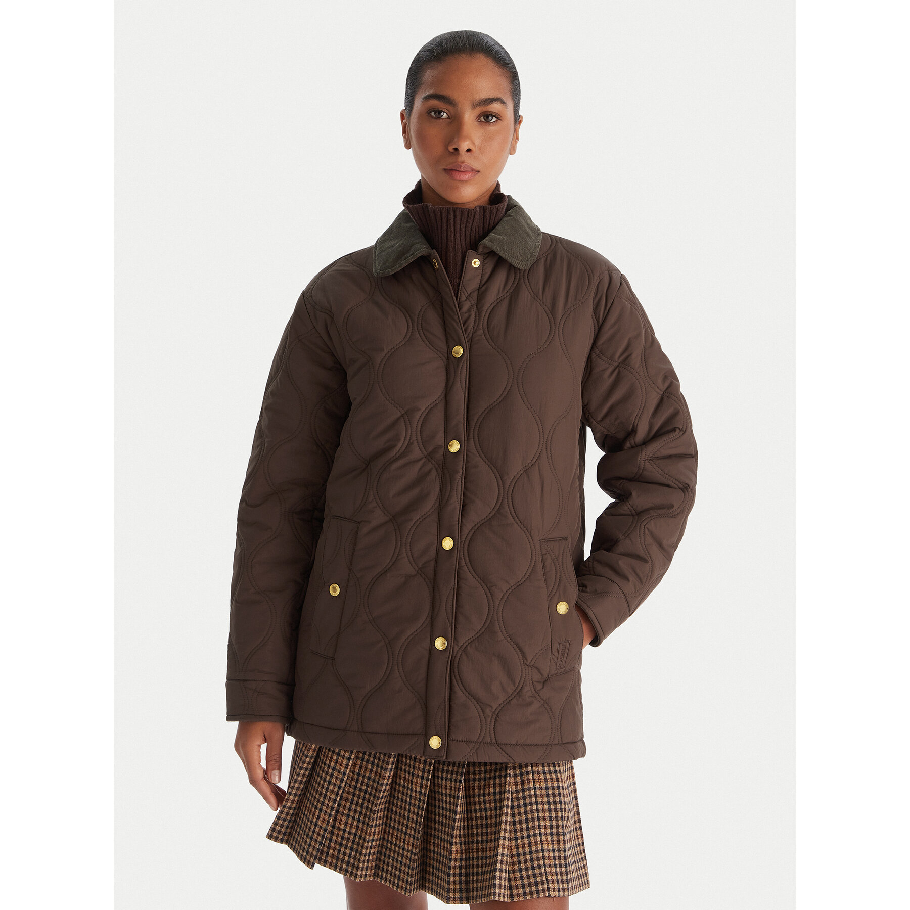 Hunter Kurtka przejściowa Witton HARW0004252 Brązowy Regular Fit