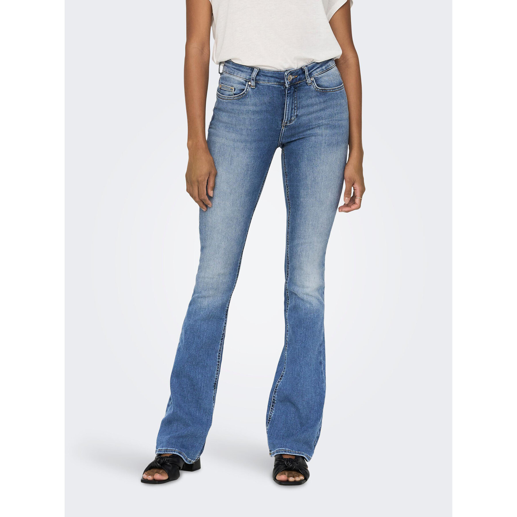 ONLY Jeansy Blush 15245444 Niebieski Flared Fit