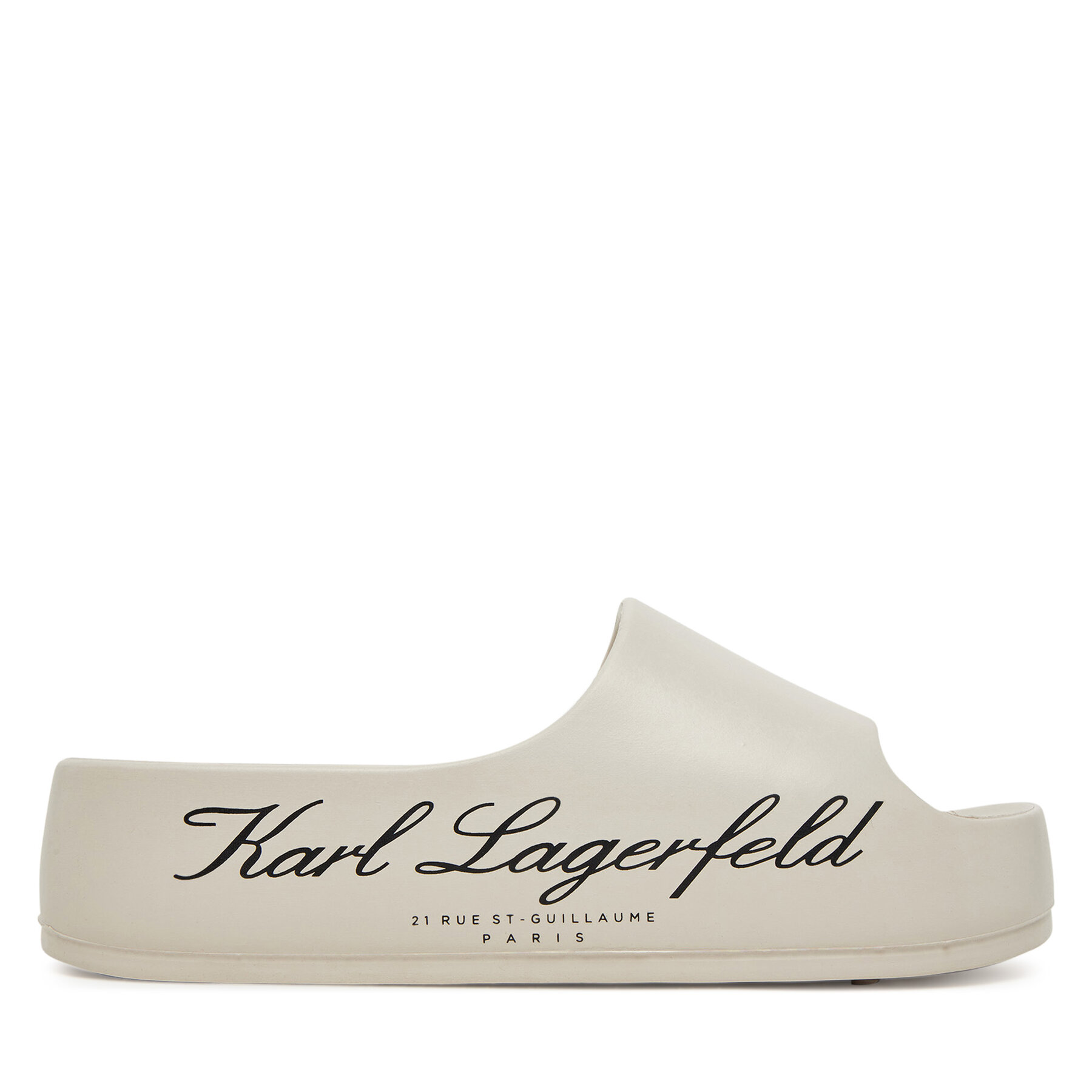 KARL LAGERFELD Klapki Kobo II KL86000 Biały