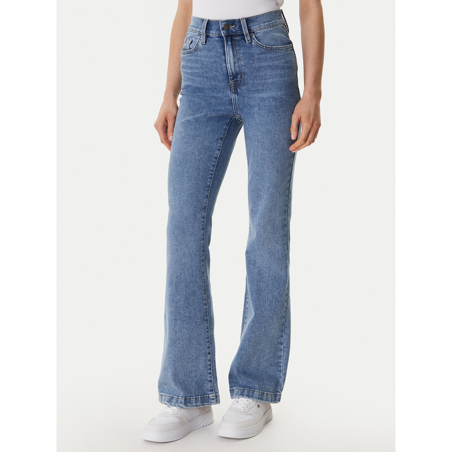 DKNY Jeansy DJ4M4005 Niebieski Flare Fit