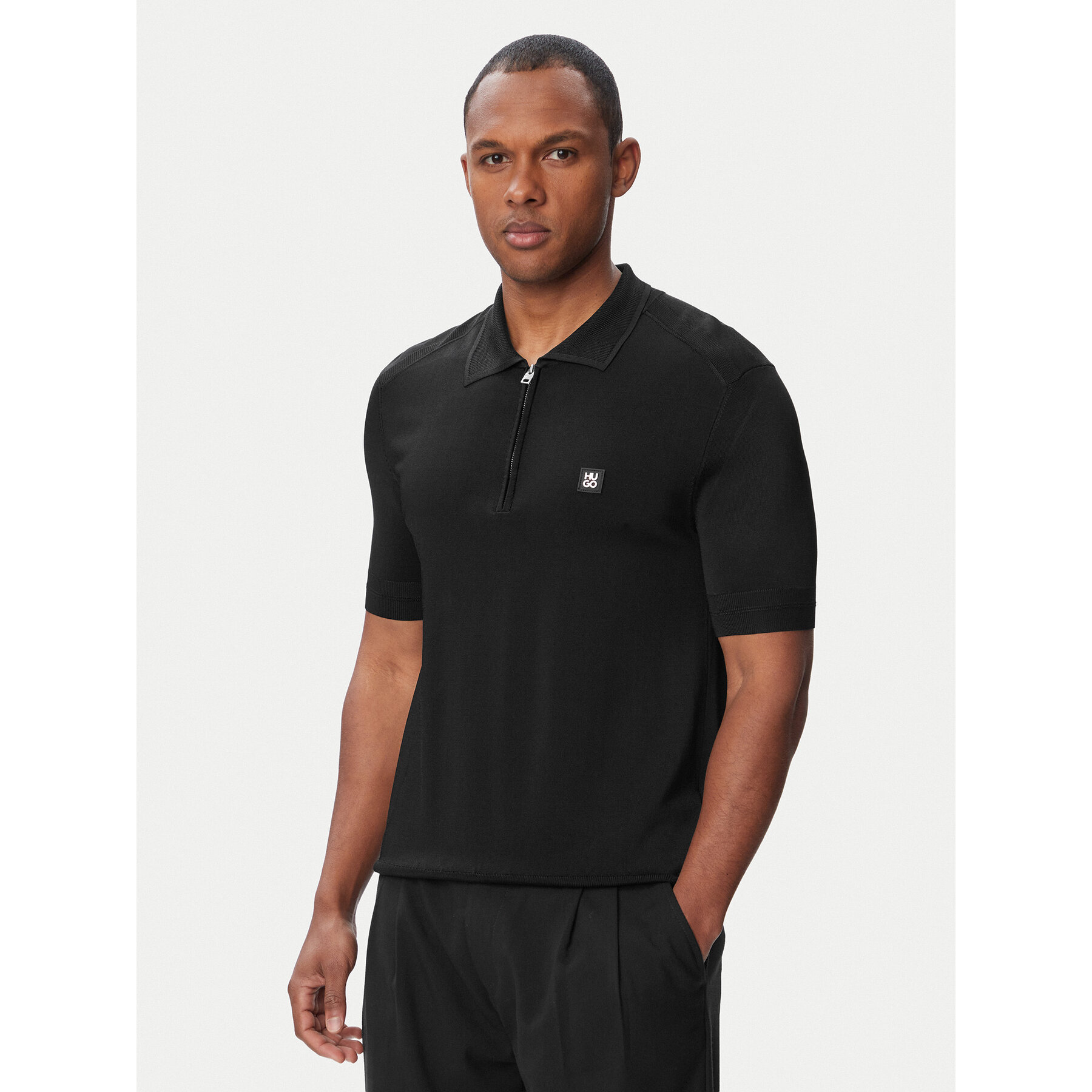 HUGO Polo Sayfong-5 50564234 Czarny Regular Fit