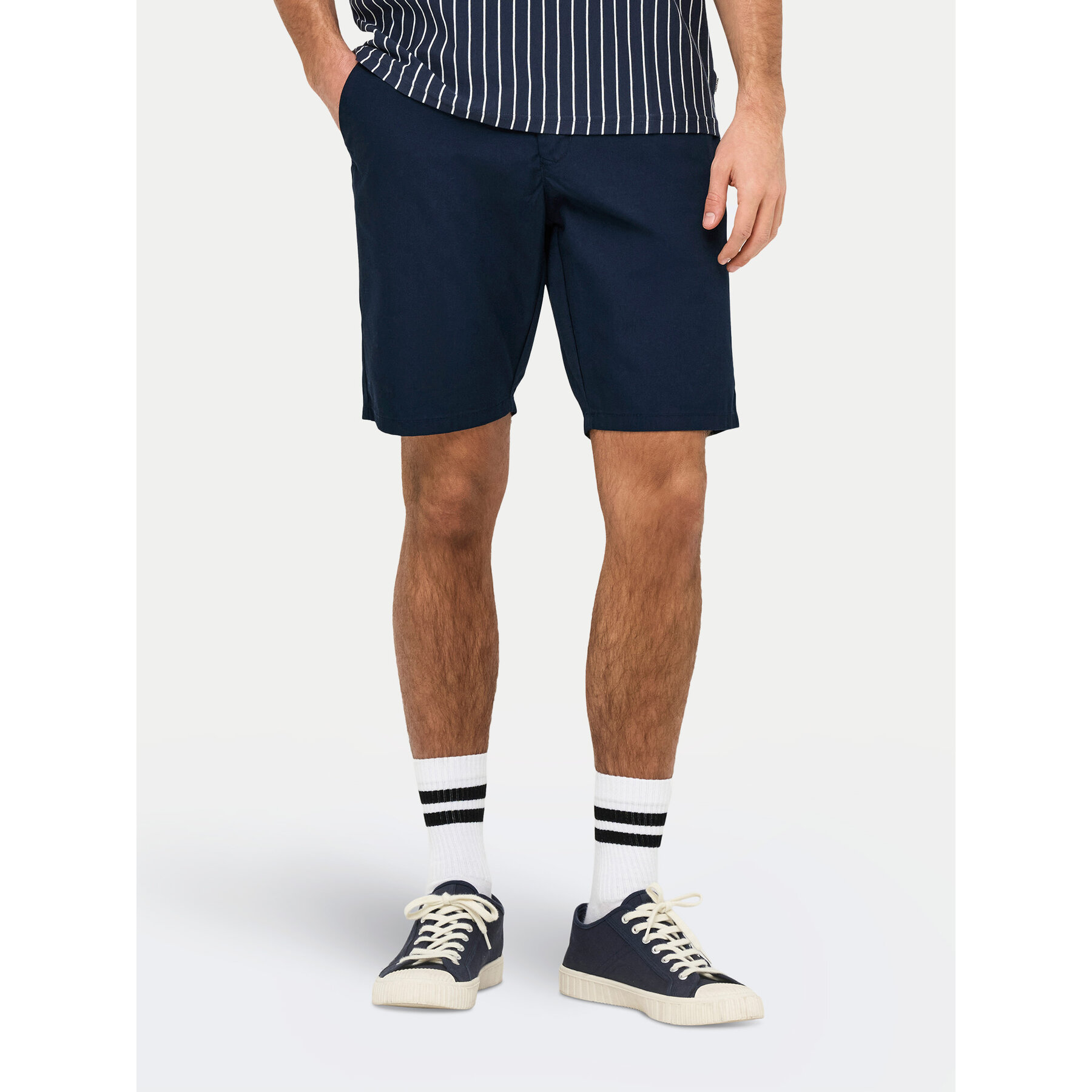 Only & Sons Szorty materiałowe Skal 22034682 Granatowy Slim Fit