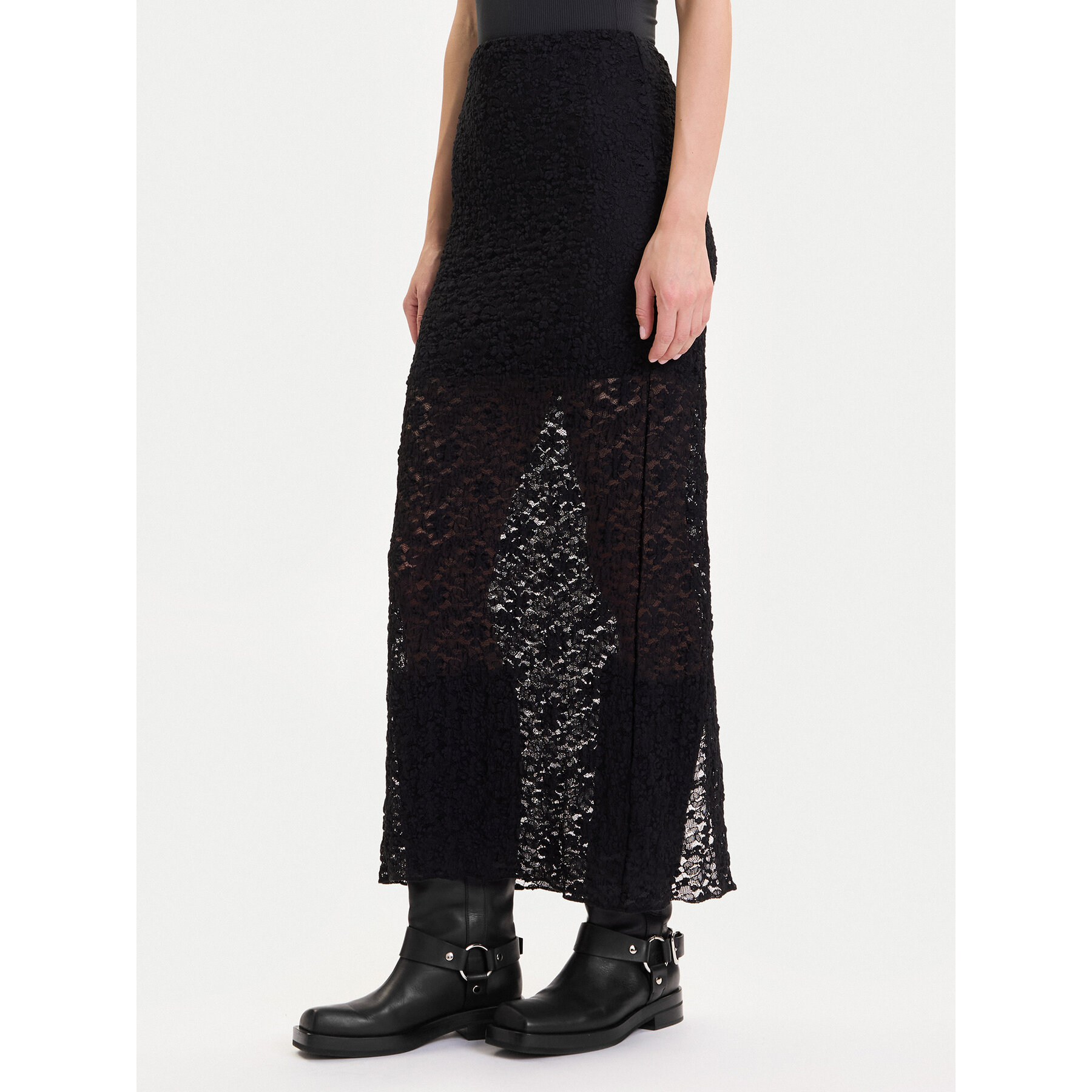 ONLY Spódnica ołówkowa Lorenza 15356174 Czarny Regular Fit
