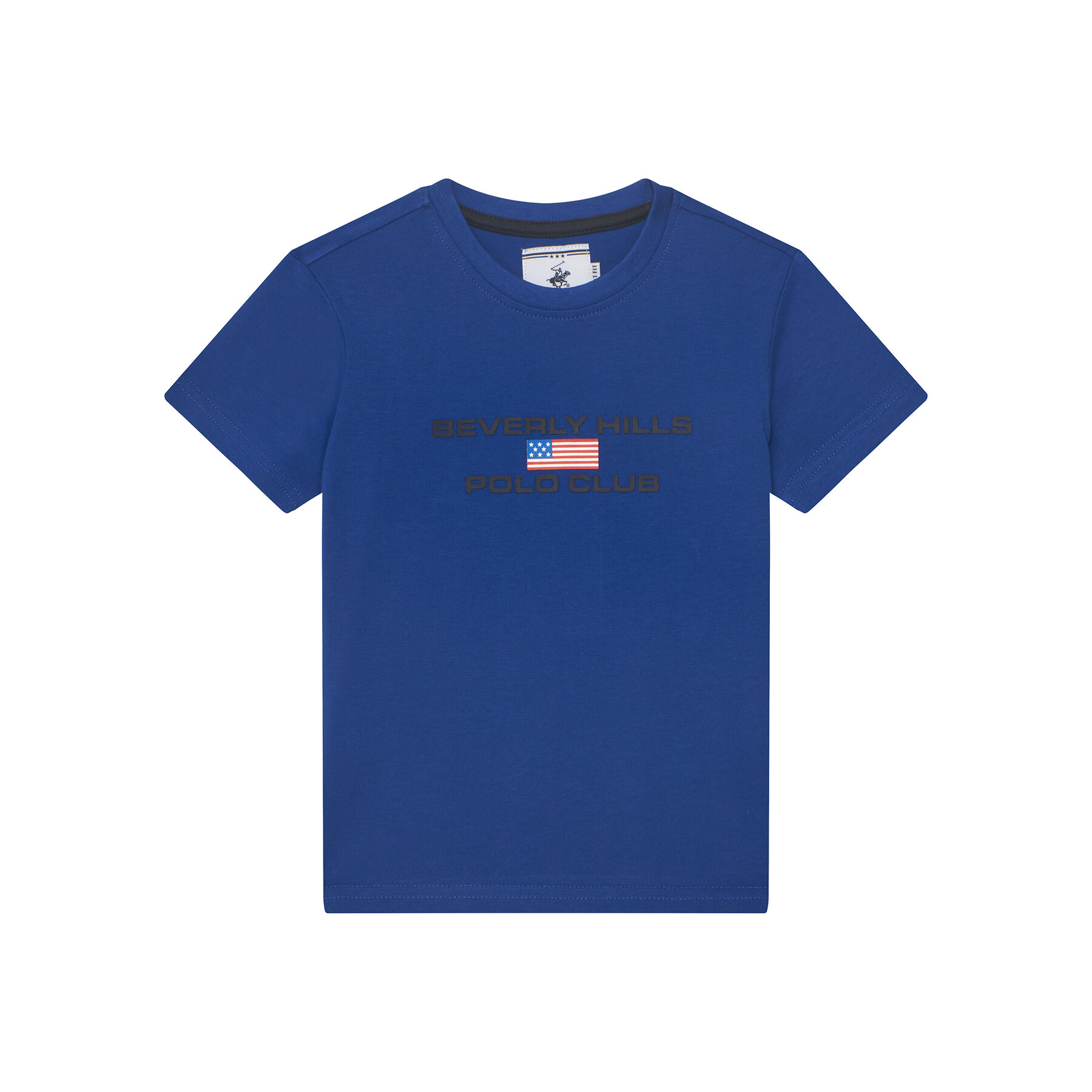Beverly Hills Polo Club T-Shirt P-SS26B-TS0132 Niebieski Regular Fit