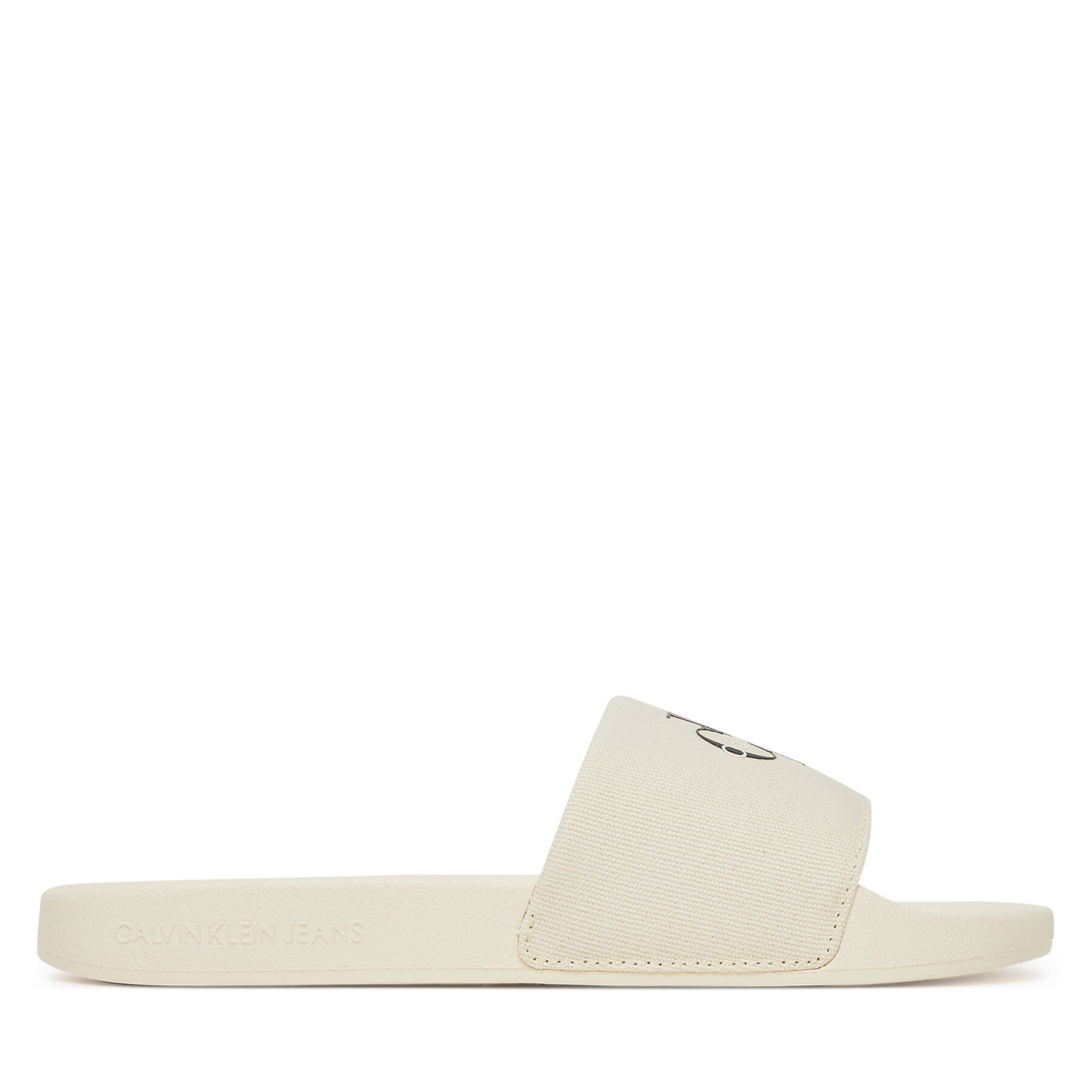 Calvin Klein Jeans Japonki Slide Monogram Wn Logo Ck YW0YW01967 Beżowy