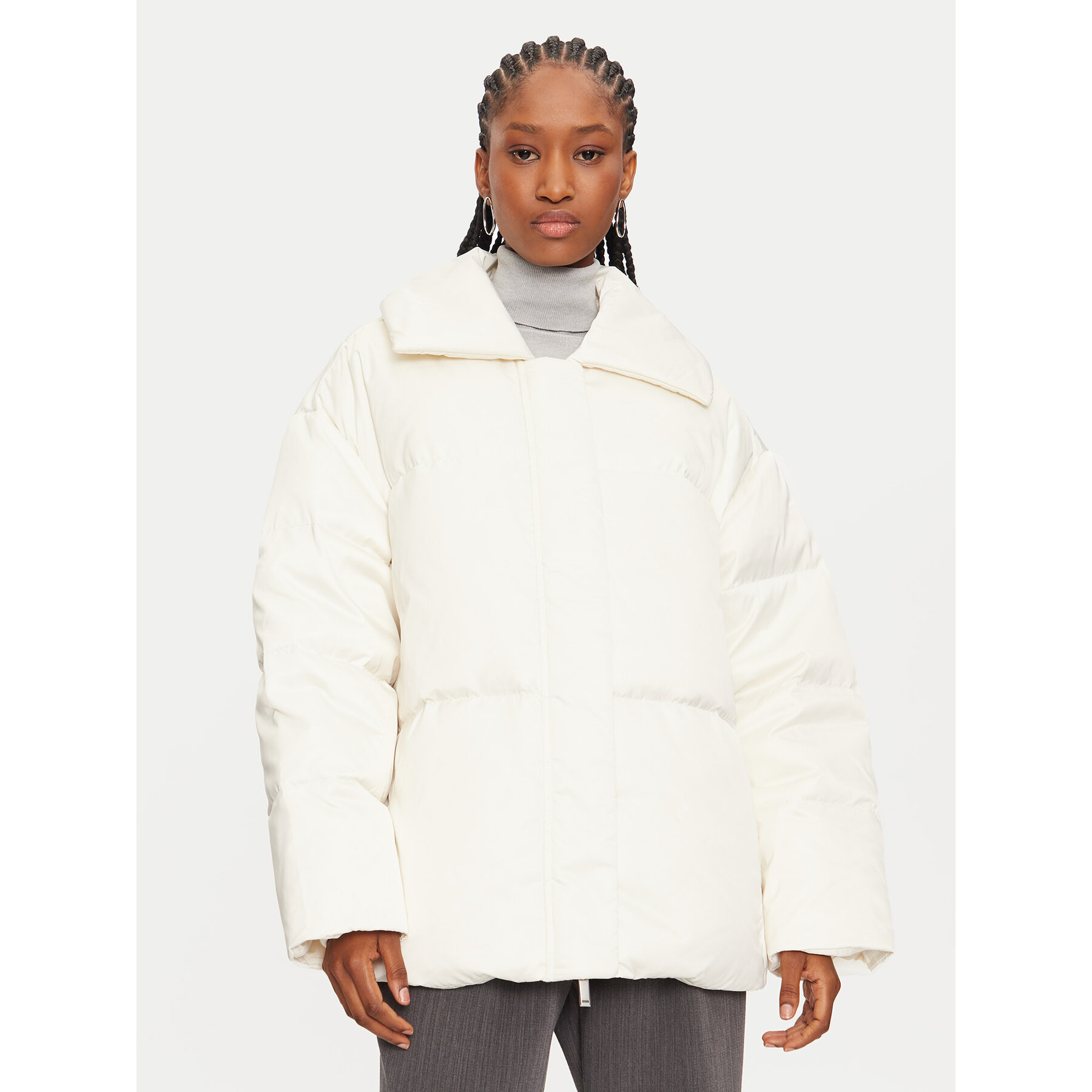 Calvin Klein Kurtka zimowa K20K207720 Écru Regular Fit