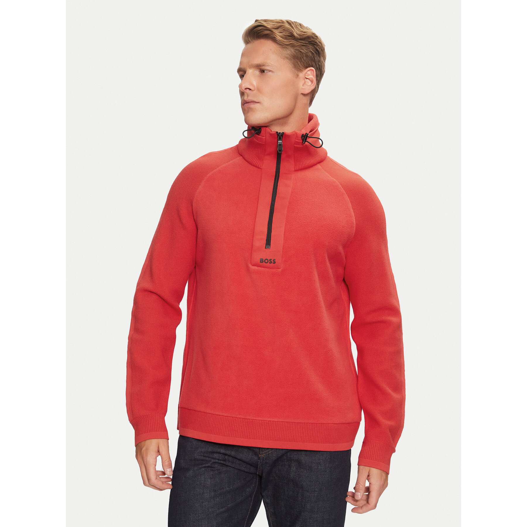 Boss Sweter Zartic 50523167 Czerwony Regular Fit