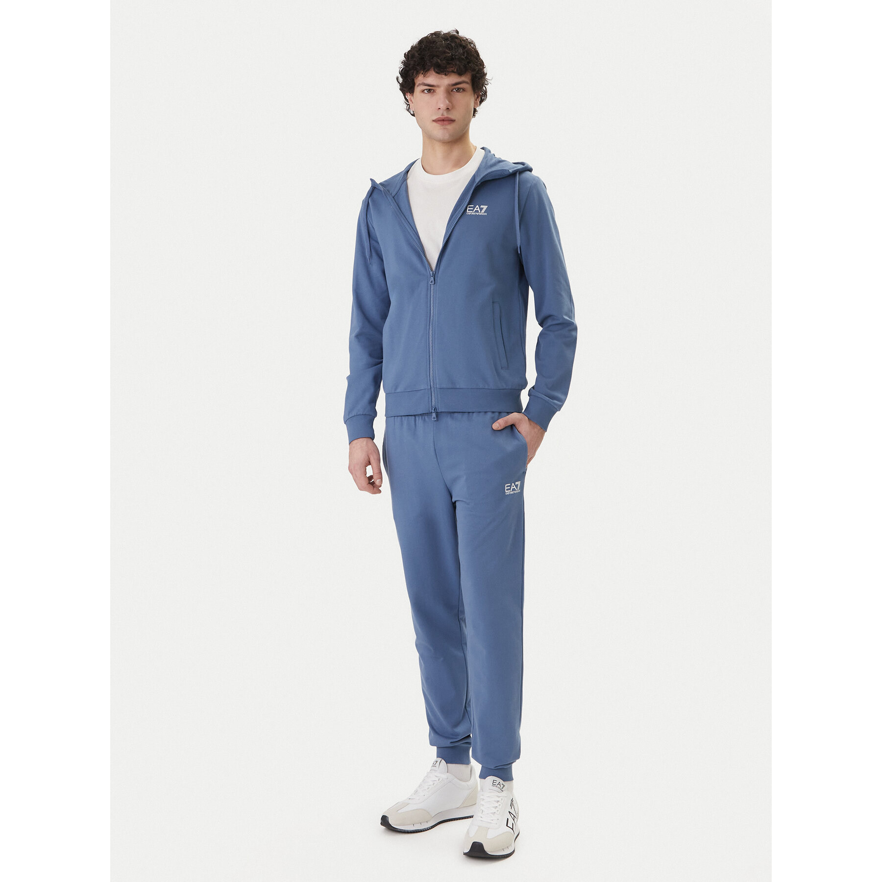 EA7 Emporio Armani Dres 8NPV63 PJVRZ UB064 Niebieski Regular Fit