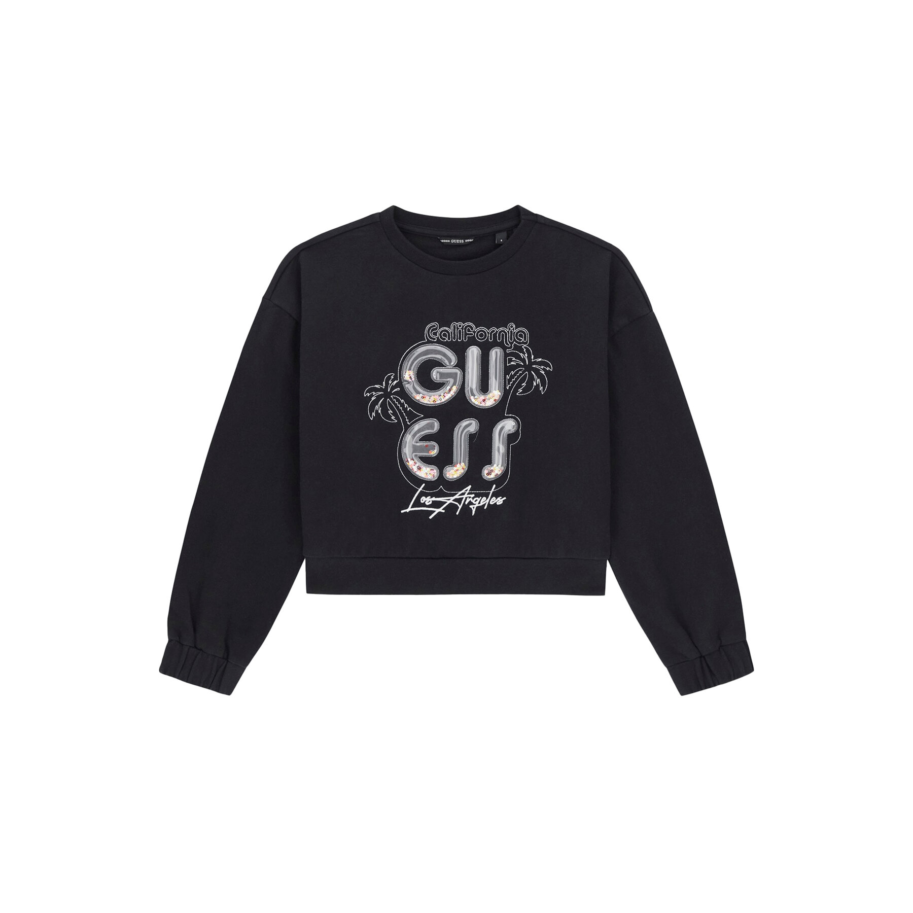 Guess Bluza J6GQ00 KA6R4 Czarny Relaxed Fit