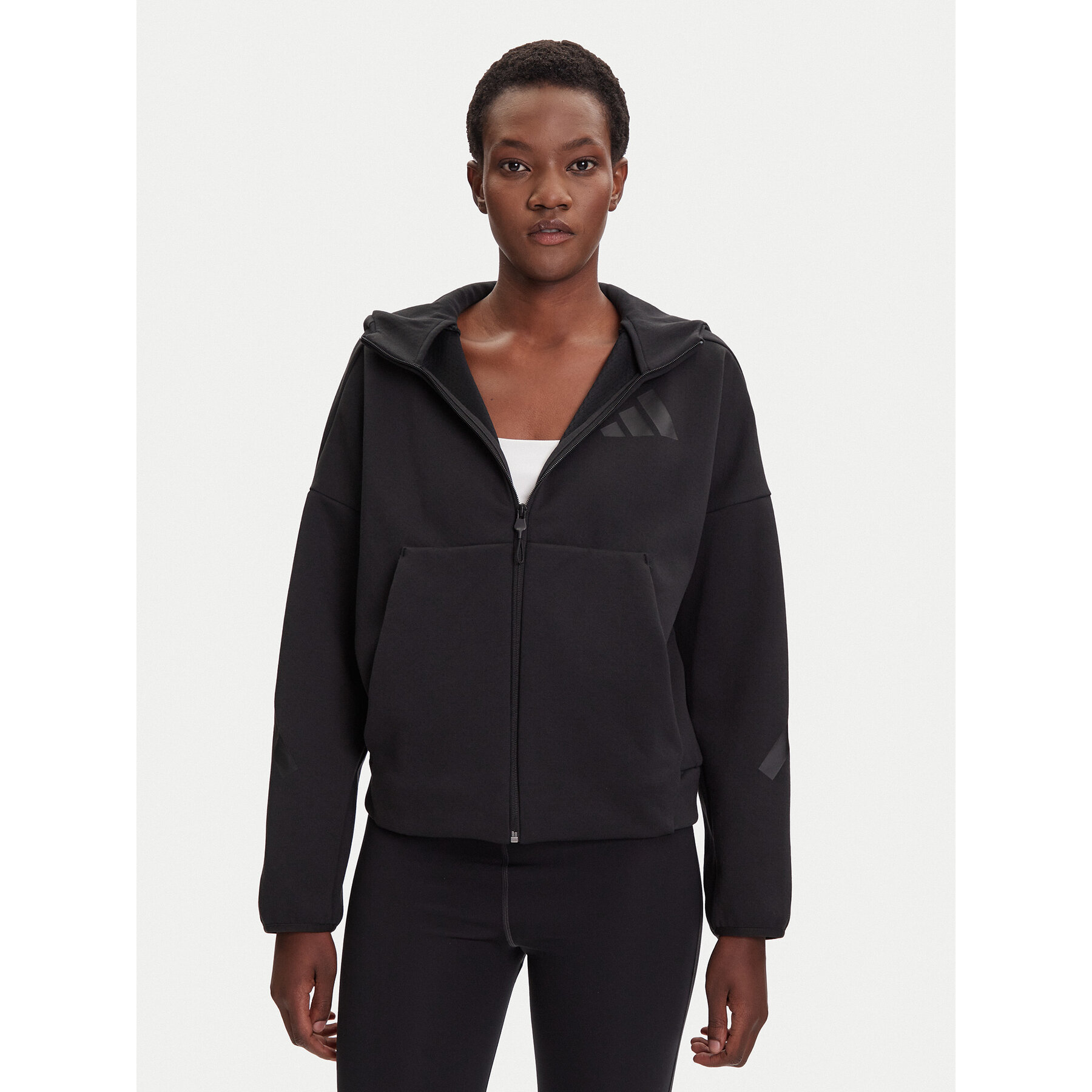 adidas Bluza Z.N.E. JE7848 Czarny Loose Fit