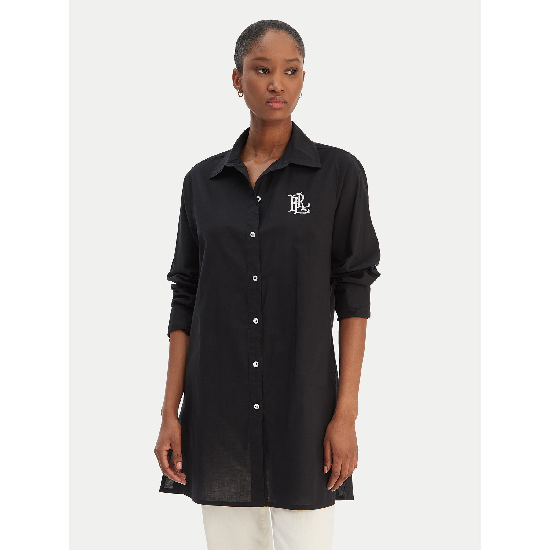 LAUREN RALPH LAUREN Koszula 20529276 Czarny Regular Fit