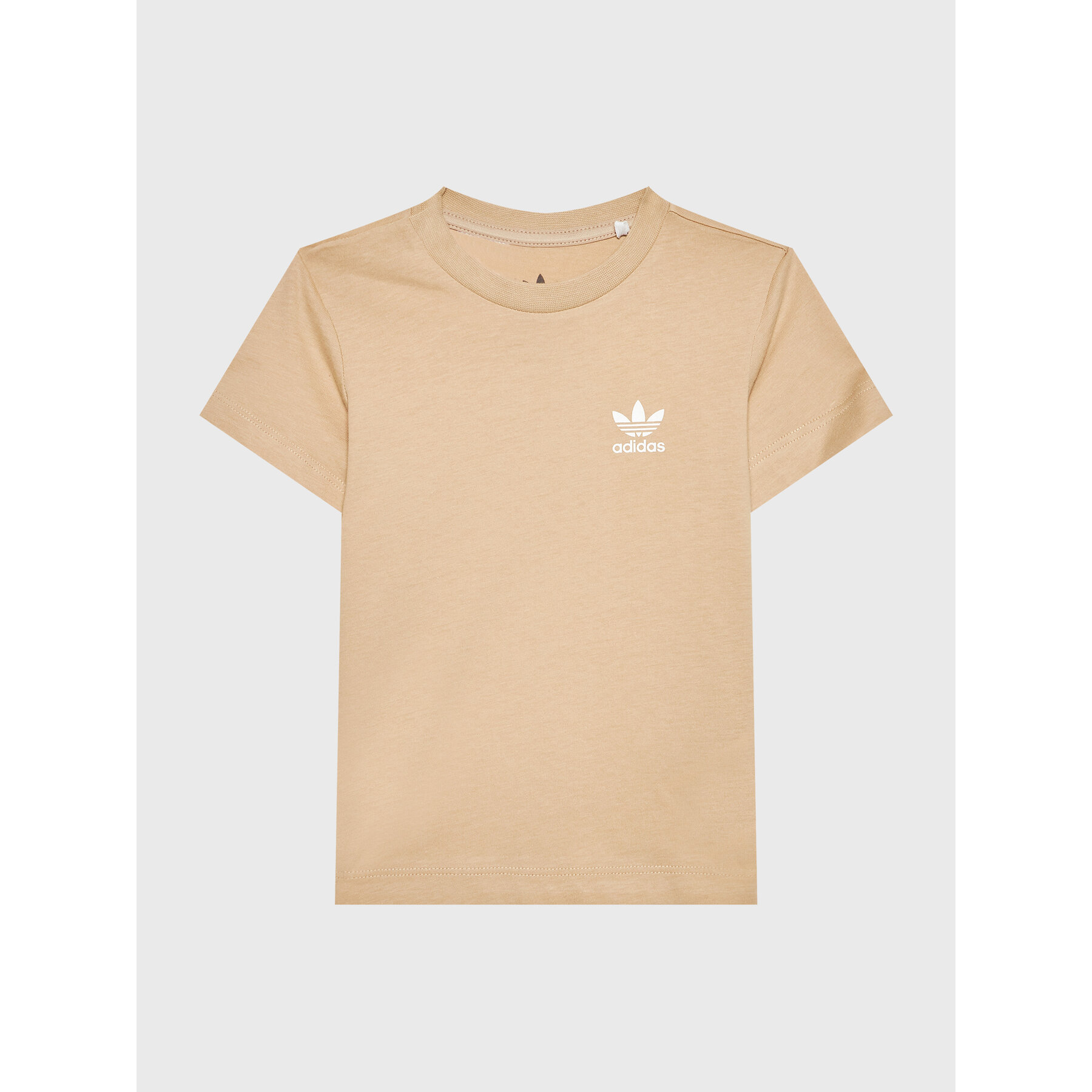 adidas Originals T-Shirt adicolor HK7468 Beżowy Regular Fit