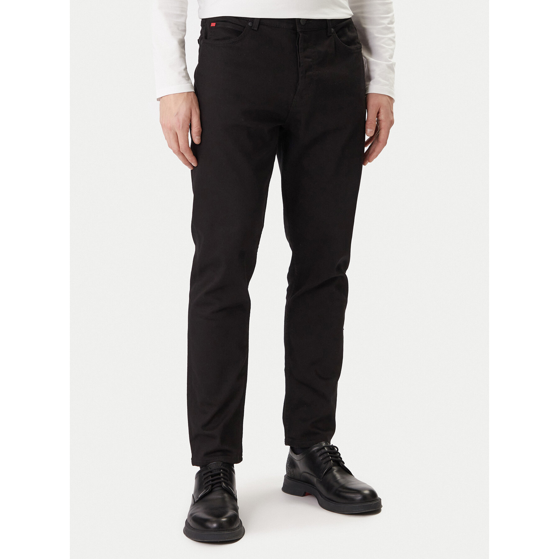 HUGO Jeansy 50554144 Czarny Regular Fit