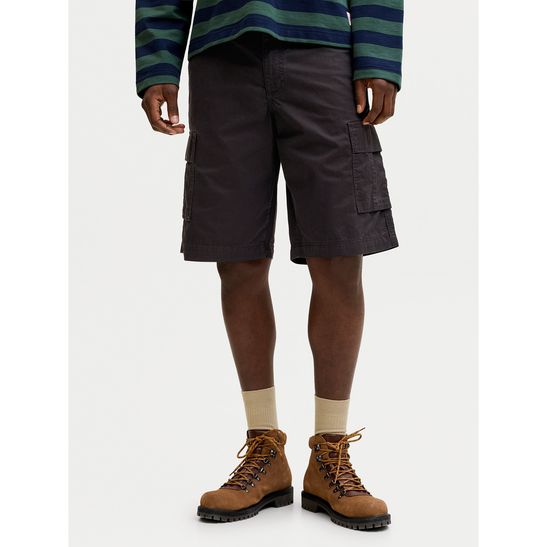 Jack & Jones Szorty materiałowe Stcole 12292263 Czarny Regular Fit