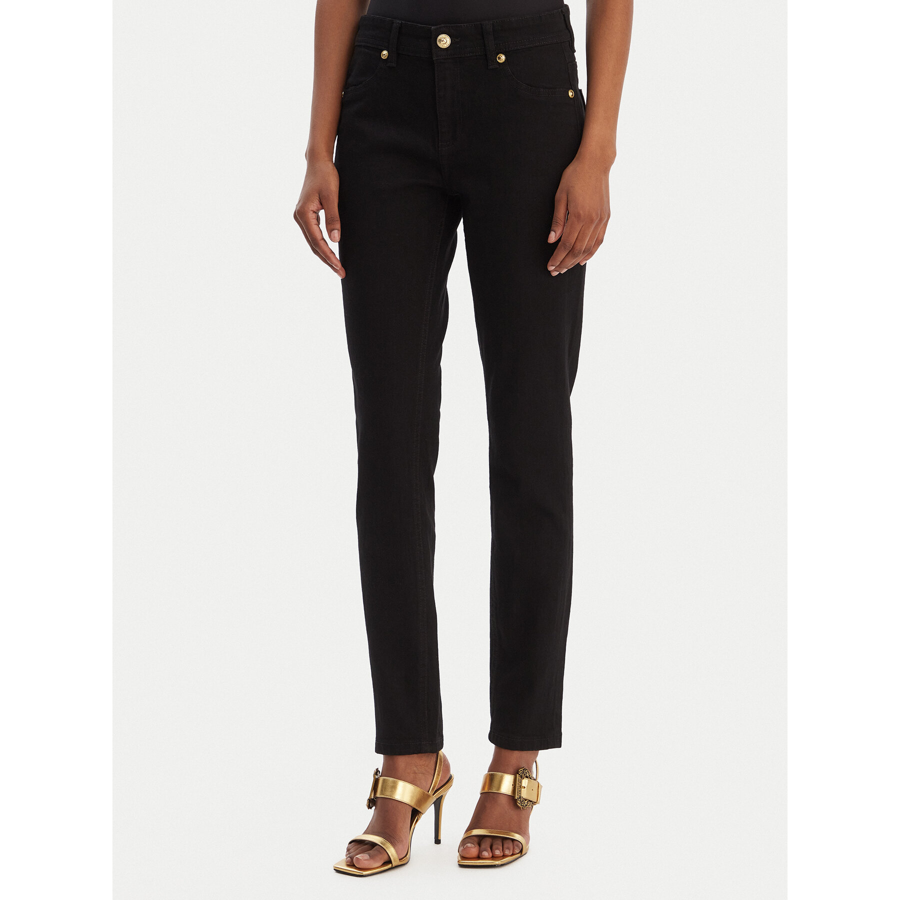Versace Jeans Couture Jeansy 80HAB5J1 CDW00 Czarny Skinny Fit