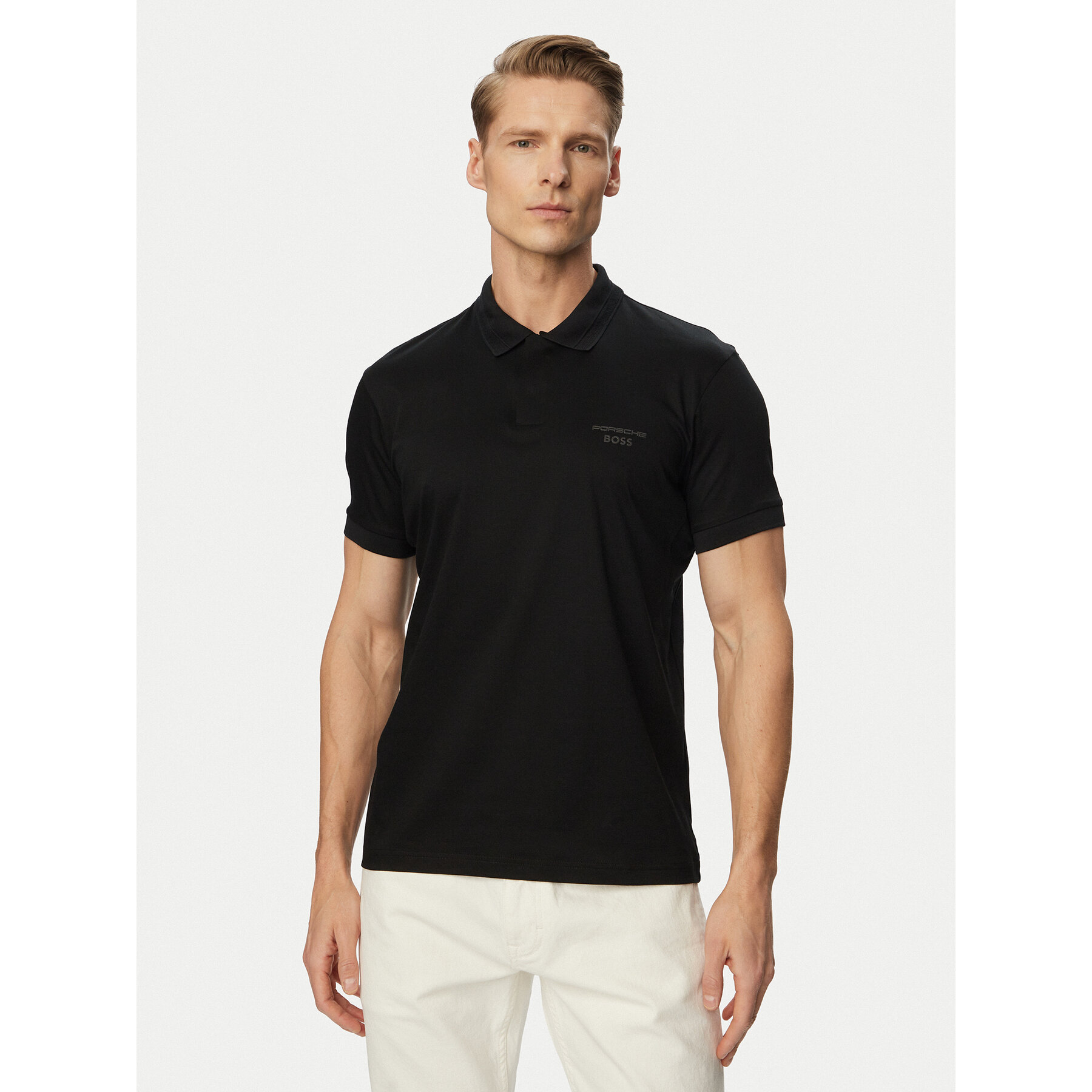 BOSS Polo PS Spirit70 50559801 Czarny Regular Fit