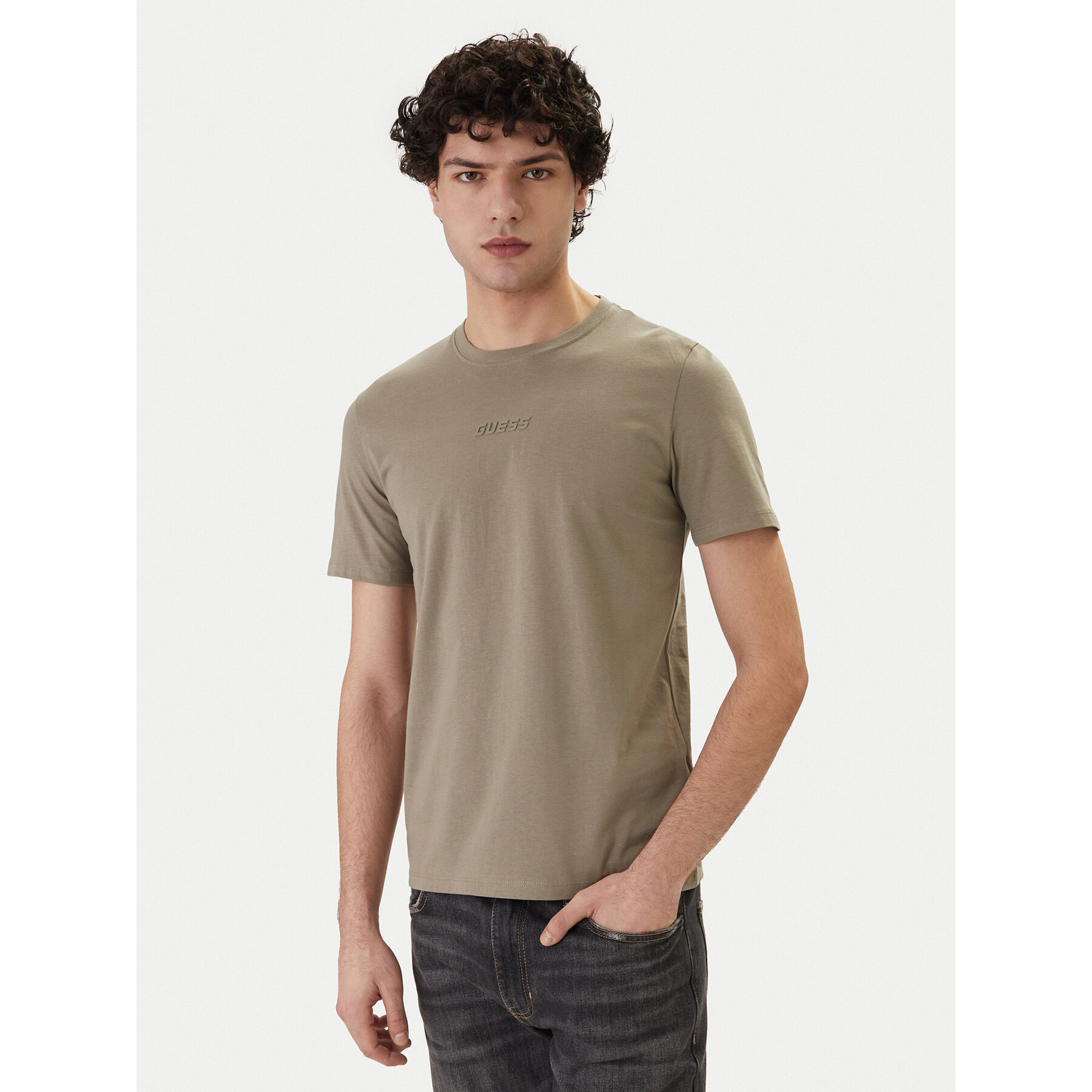 Guess T-Shirt Z6GI06 K2847 Khaki Regular Fit