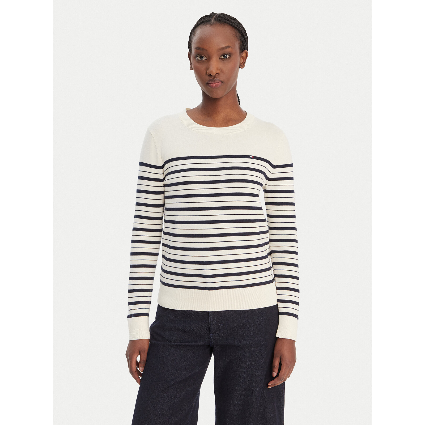 Tommy Hilfiger Sweter WW0WW44984 Beżowy Regular Fit