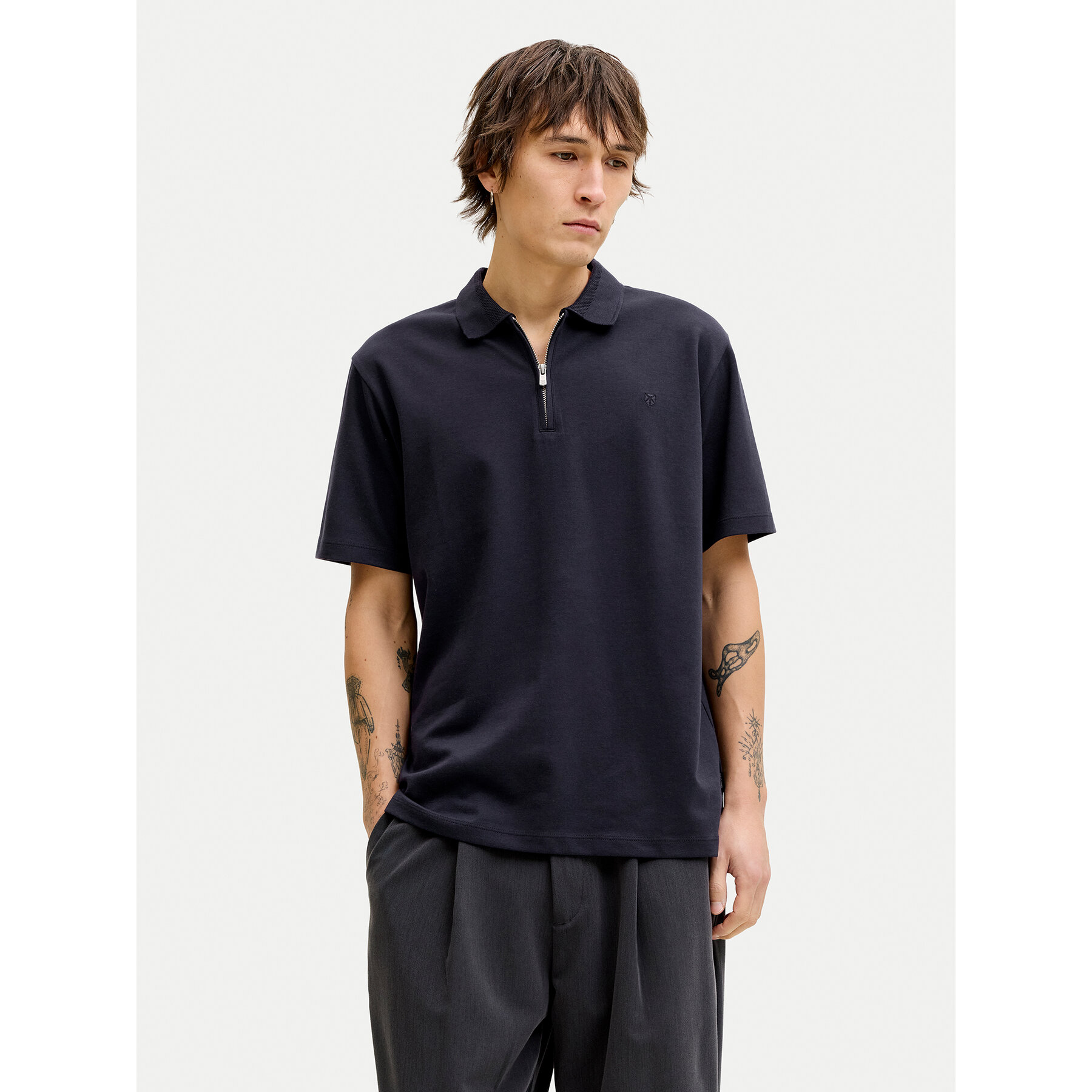 Jack & Jones Polo Blaethan 12292992 Granatowy Regular Fit
