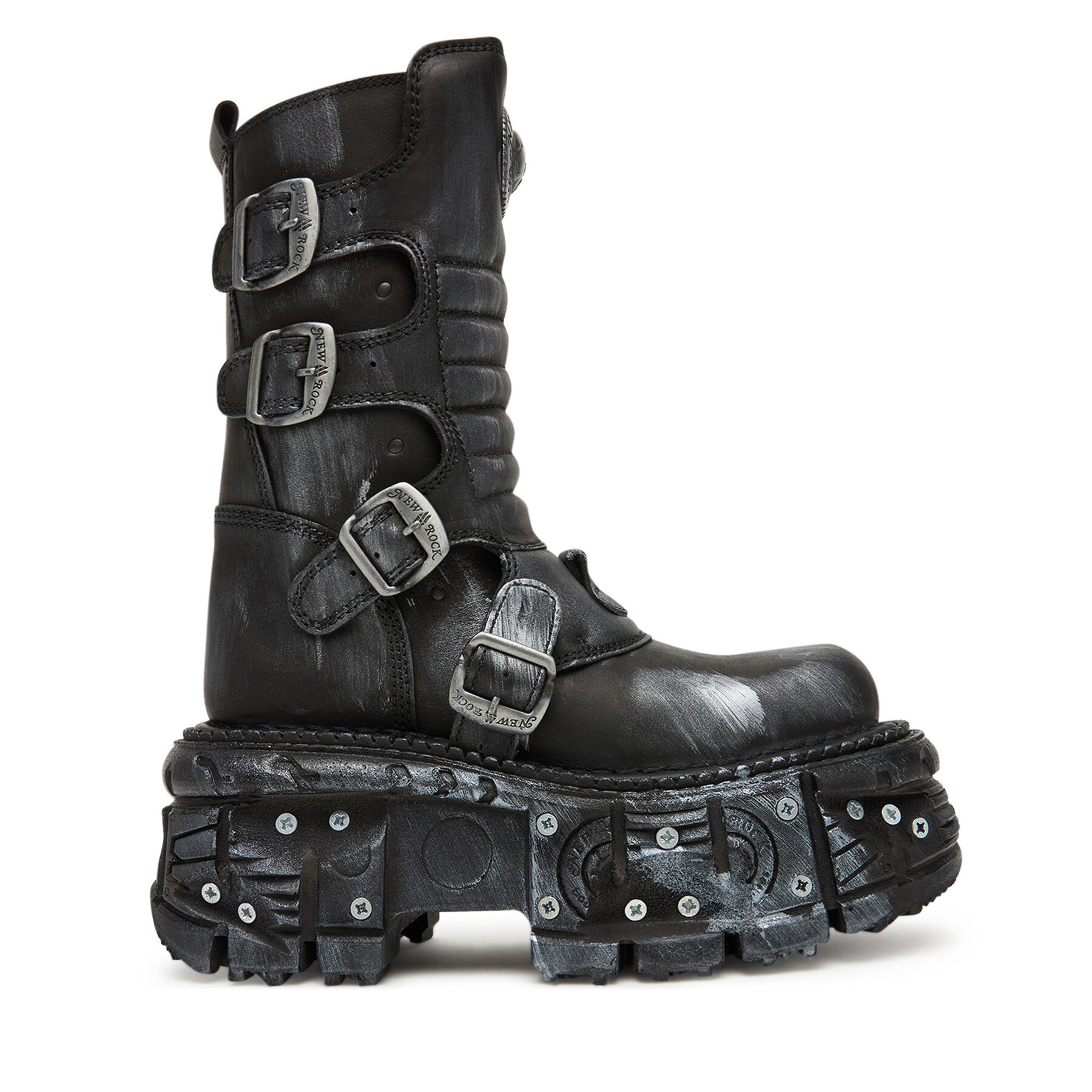 NEW ROCK Botki M-373SC-C1 Szary