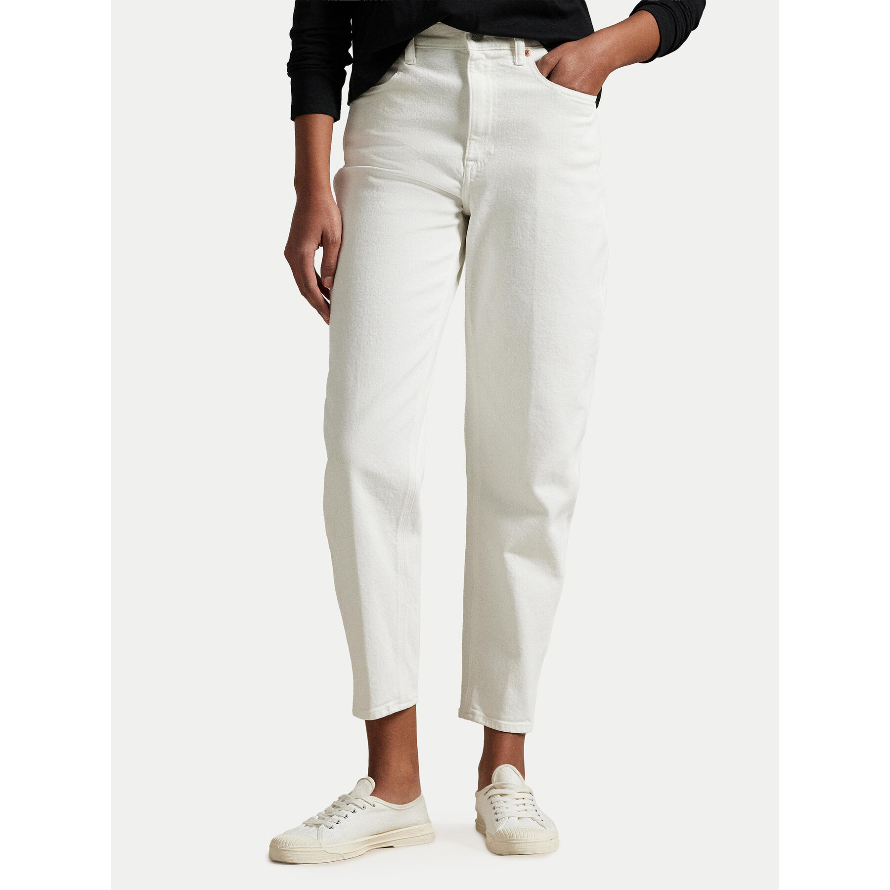 Polo Ralph Lauren Jeansy 211969399001 Biały Tapered Fit