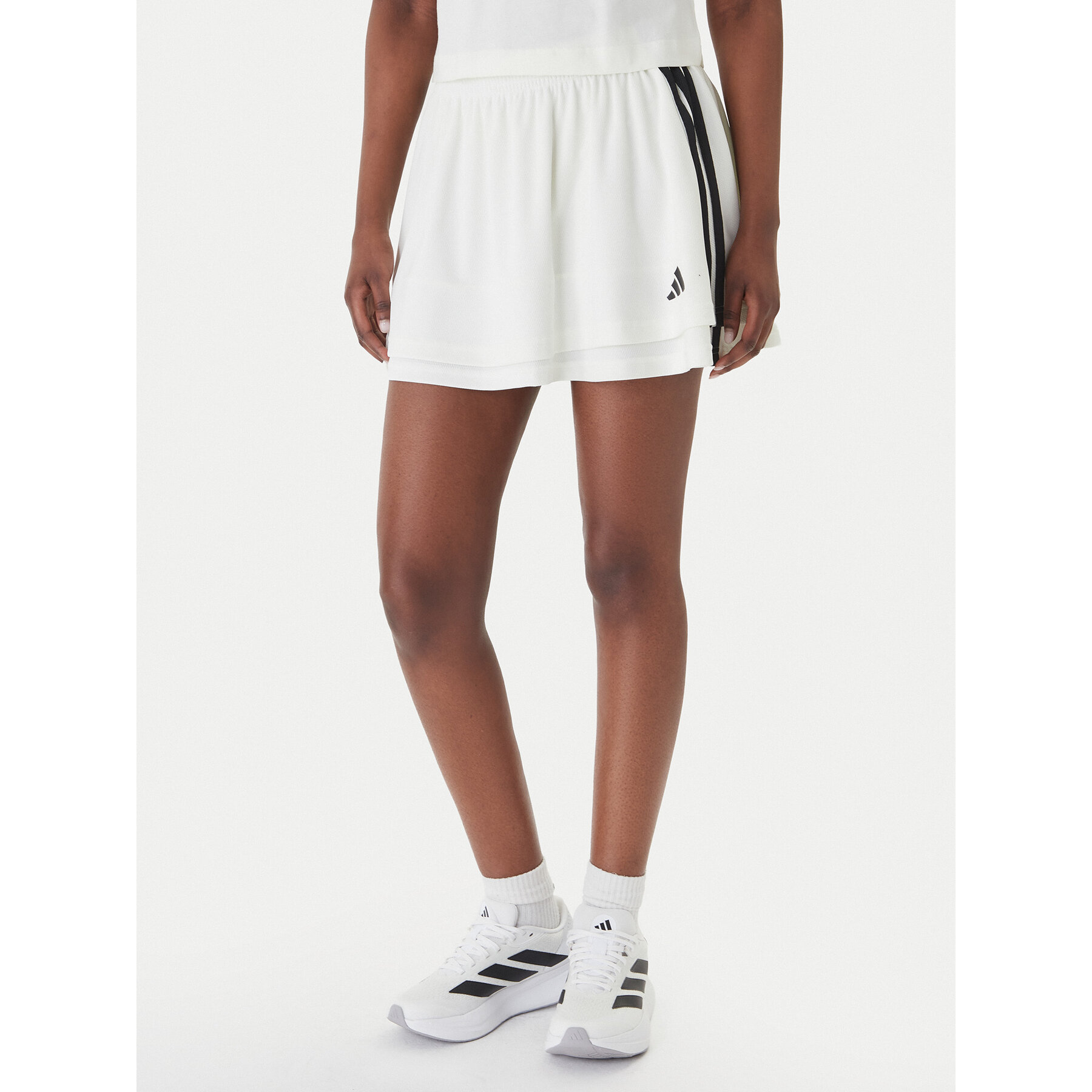 adidas Spódnica mini House Of Tiro JY7634 Biały Regular Fit