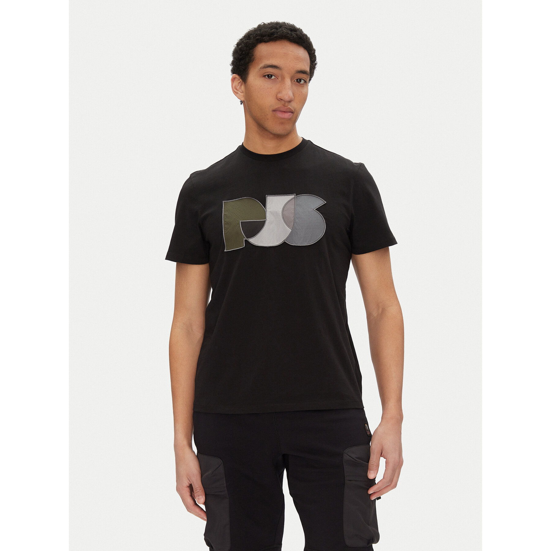 Parajumpers T-Shirt Leland 25SMPMTSGT09 Czarny Regular Fit