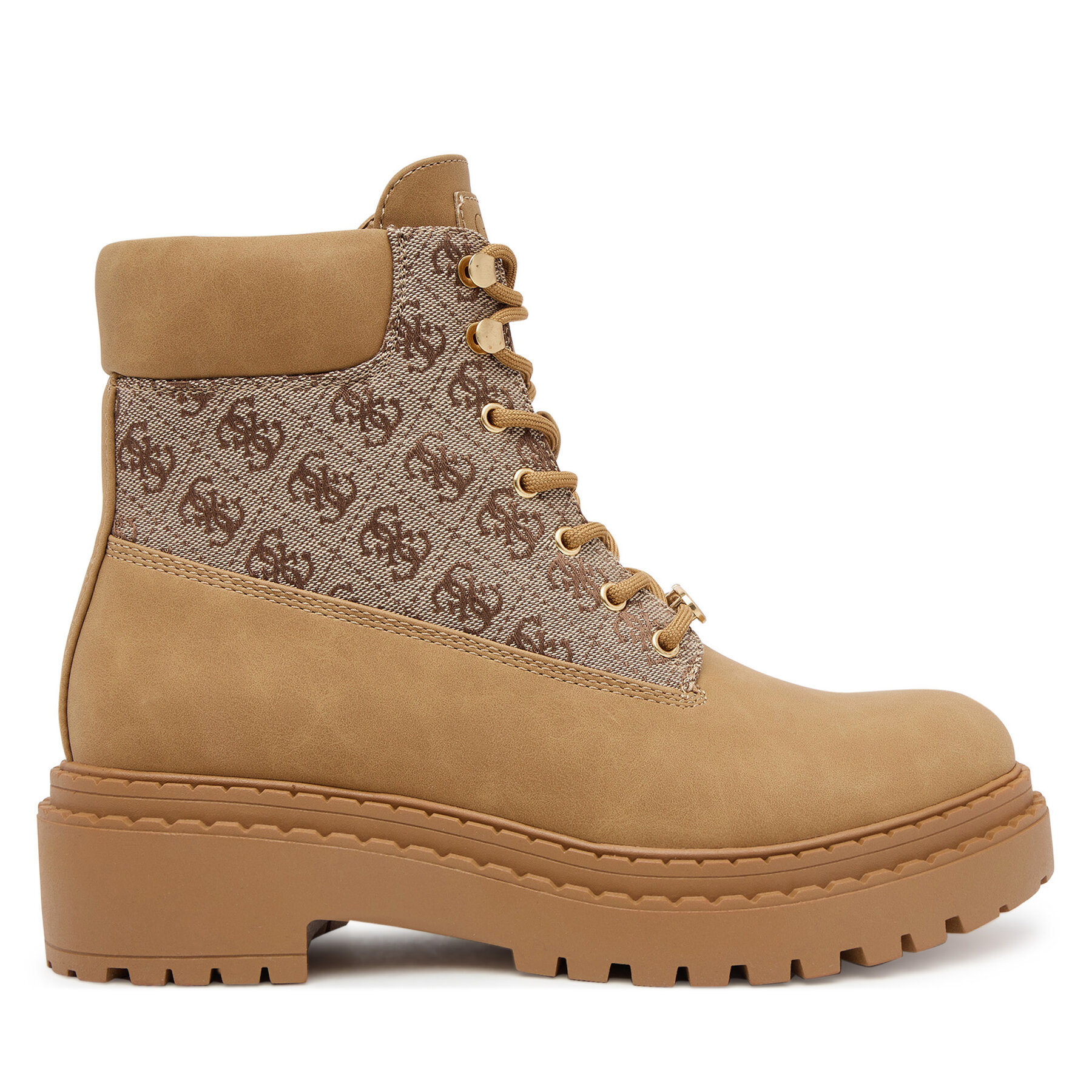 Guess Trapery FLTLEA FAL10 Brązowy